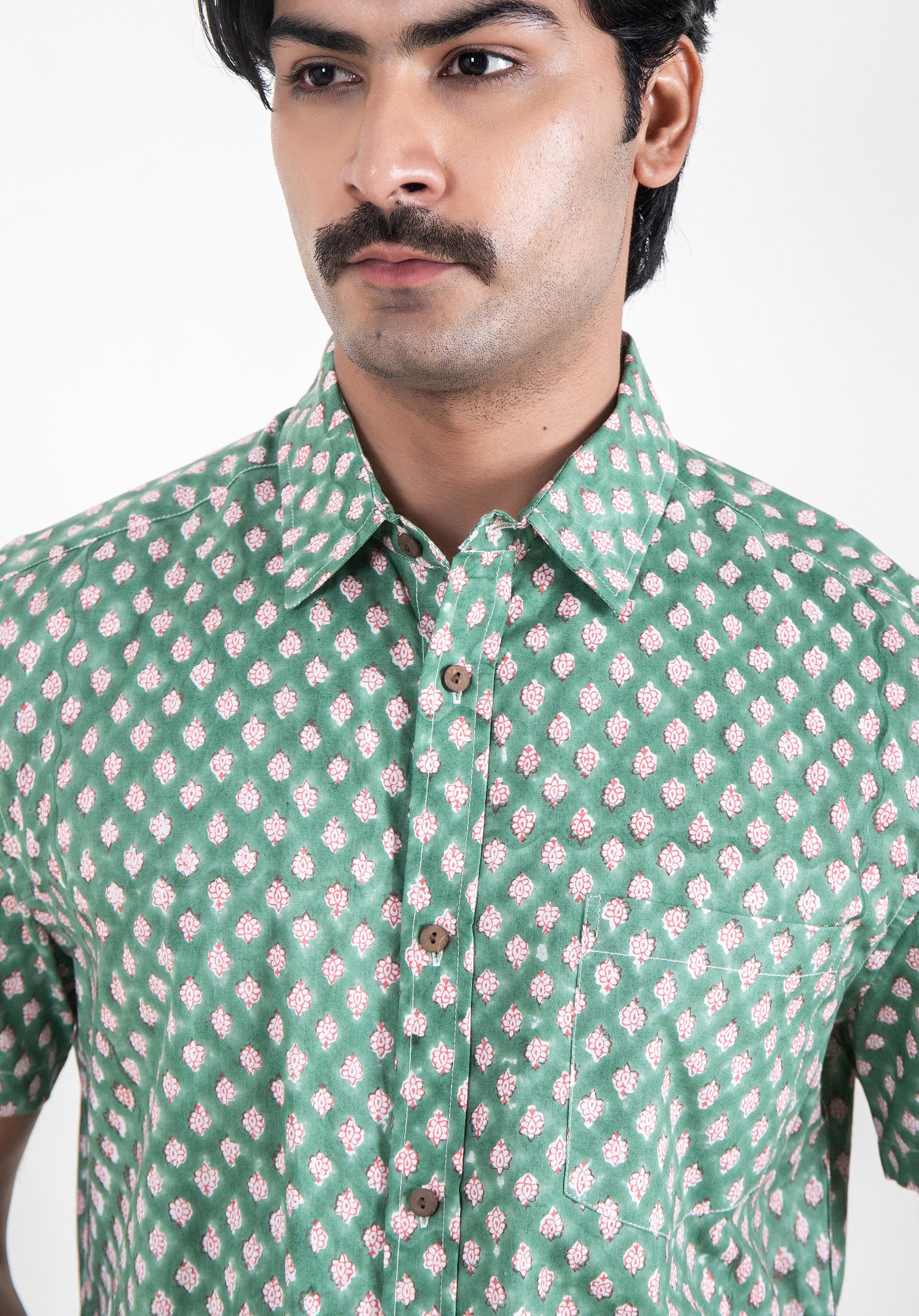 Block Printed Men's Shirt