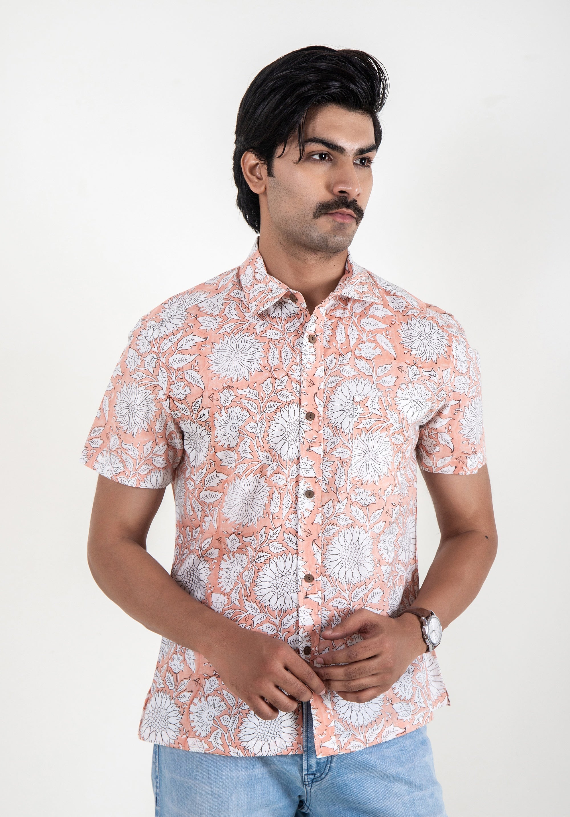 Block Printed Men's Shirt