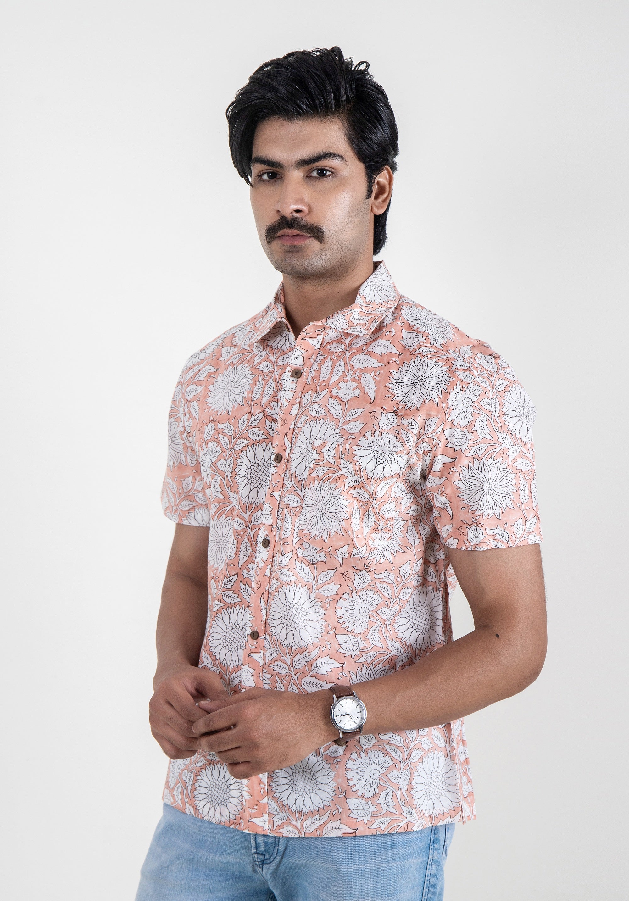 Block Printed Men's Shirt