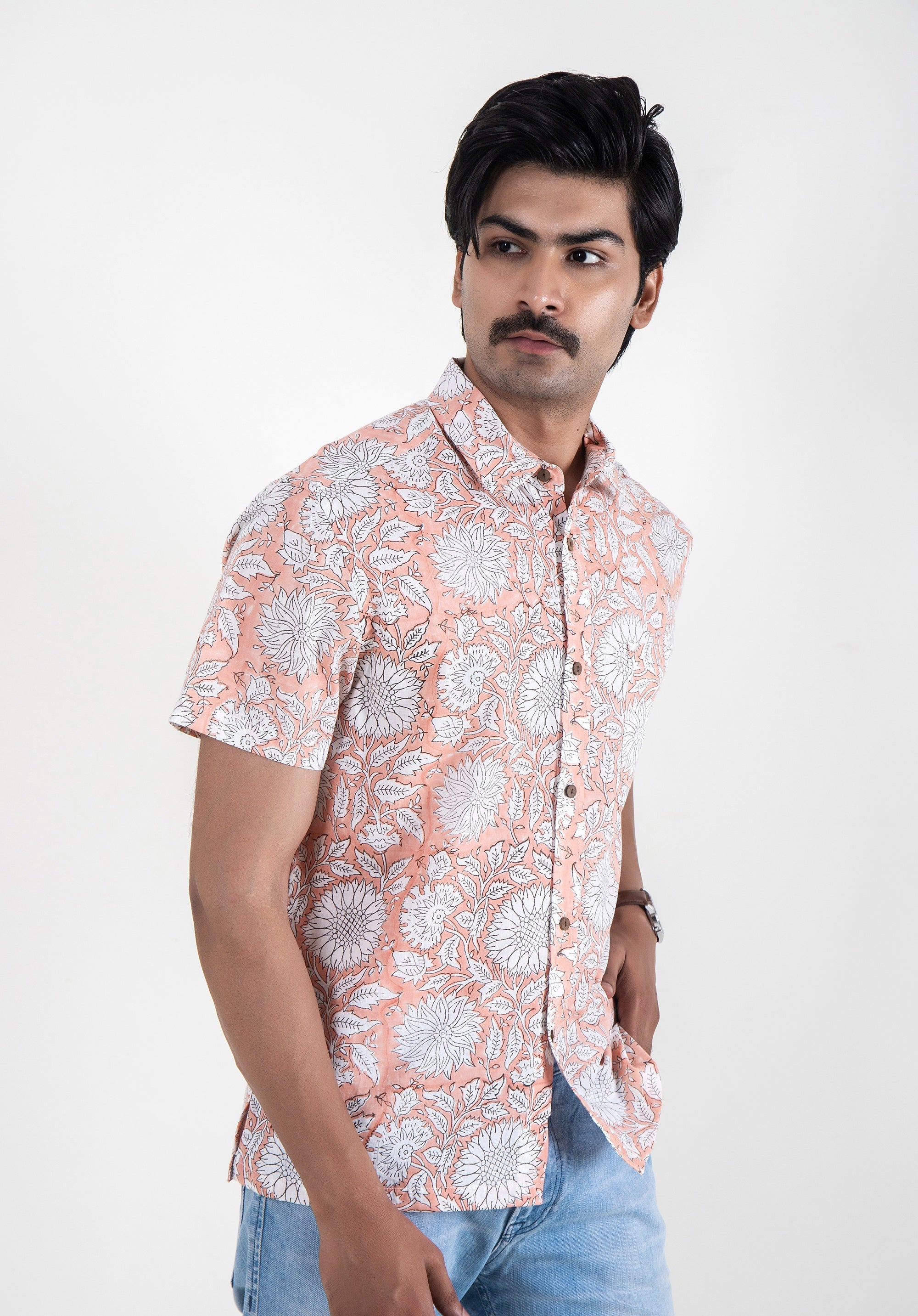Block Printed Men's Shirt
