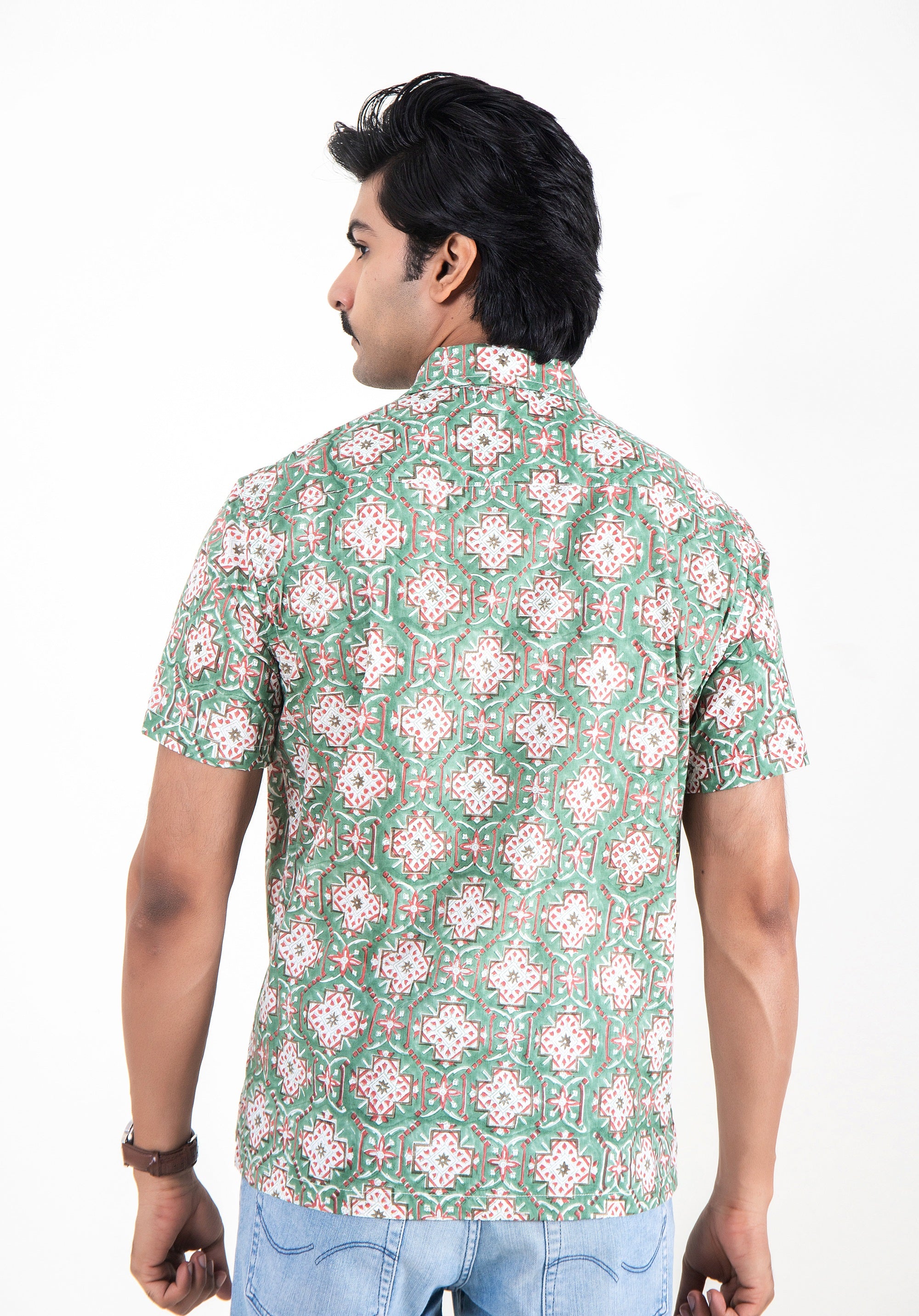 Block Printed Men's Shirt
