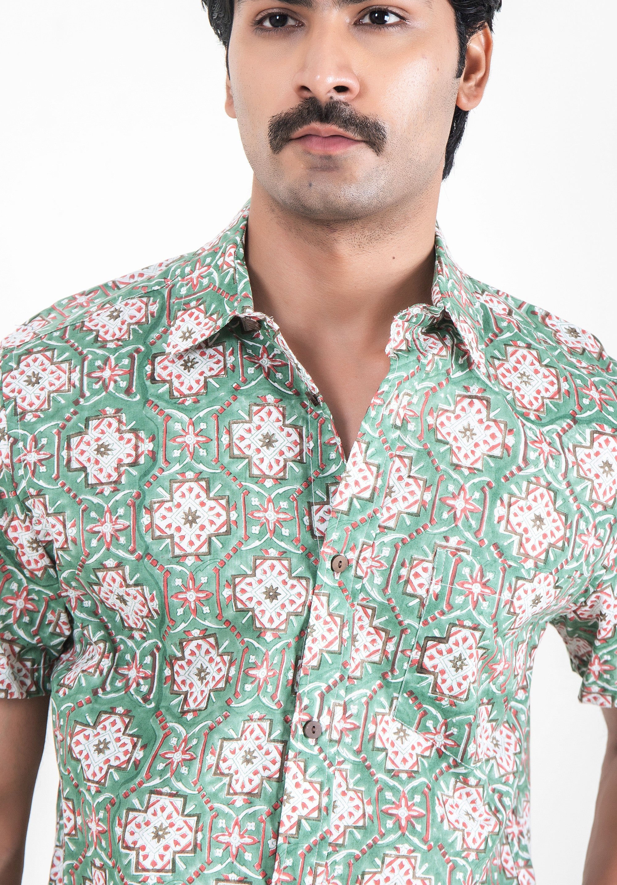 Block Printed Men's Shirt