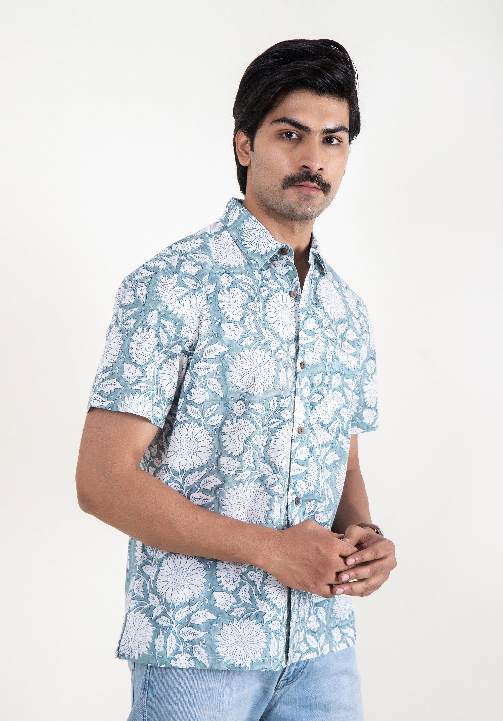 Block Printed Men's Shirt