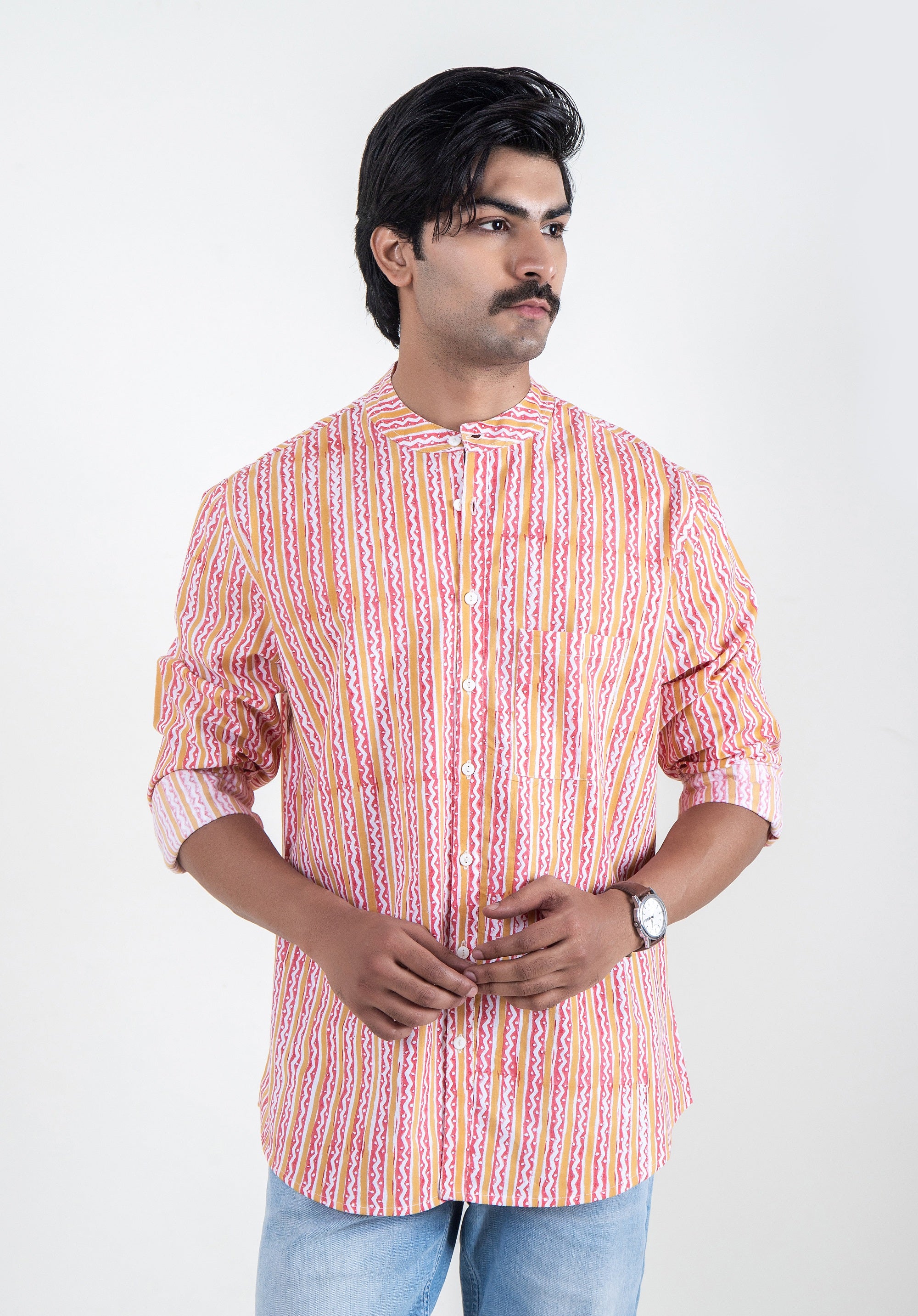 Block Printed Men's Shirt