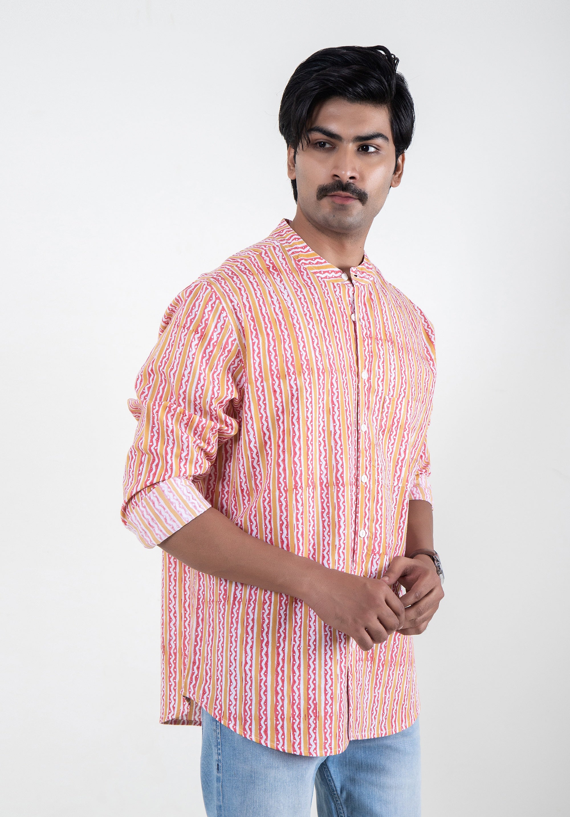 Block Printed Men's Shirt