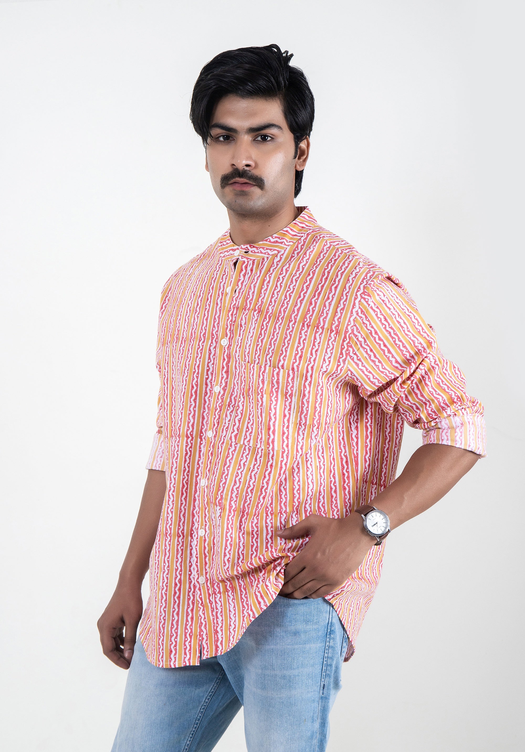 Block Printed Men's Shirt