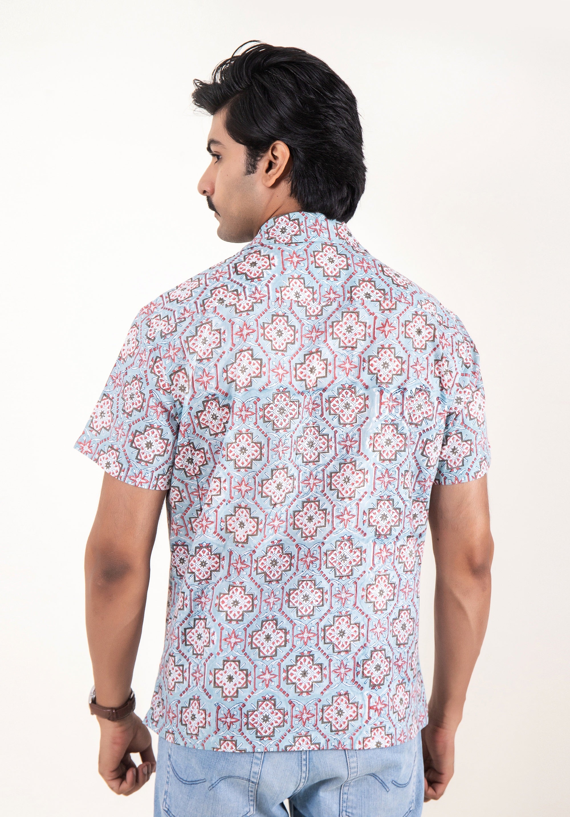 Block Printed Men's Shirt