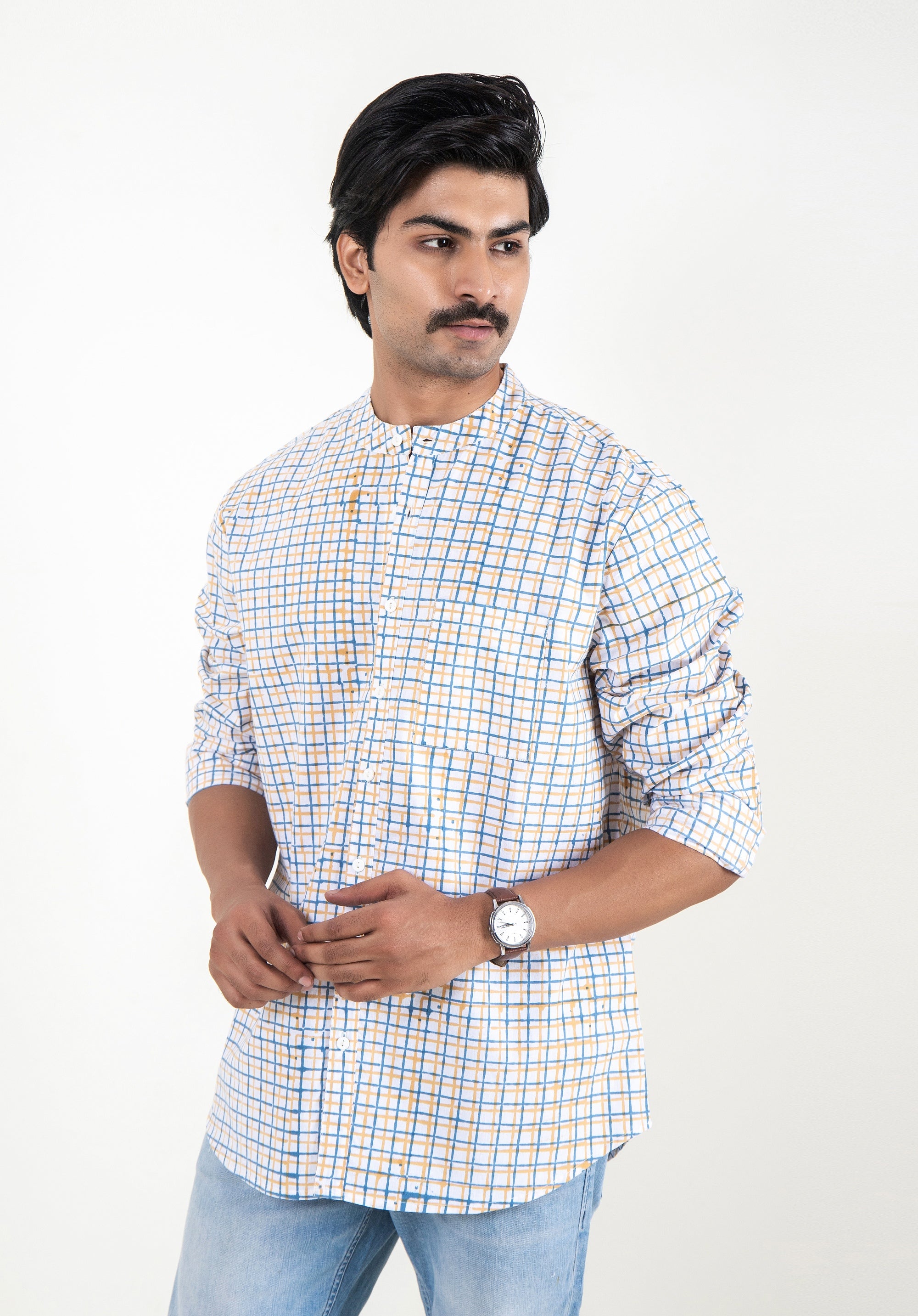 Block Printed Men's Shirt