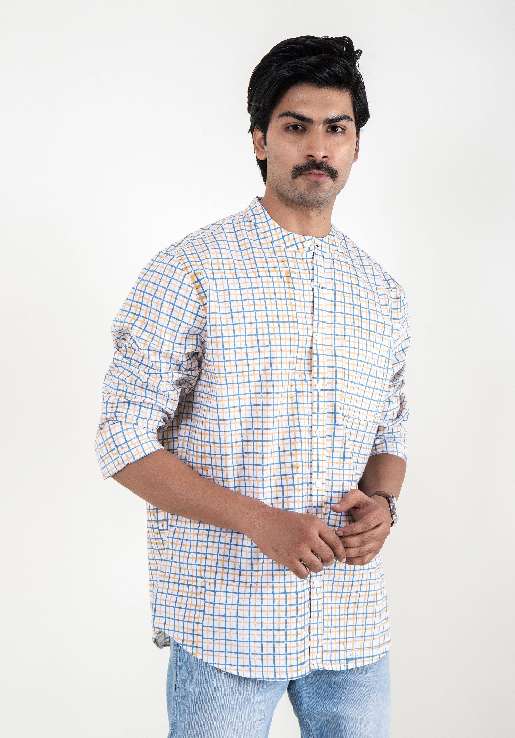 Block Printed Men's Shirt