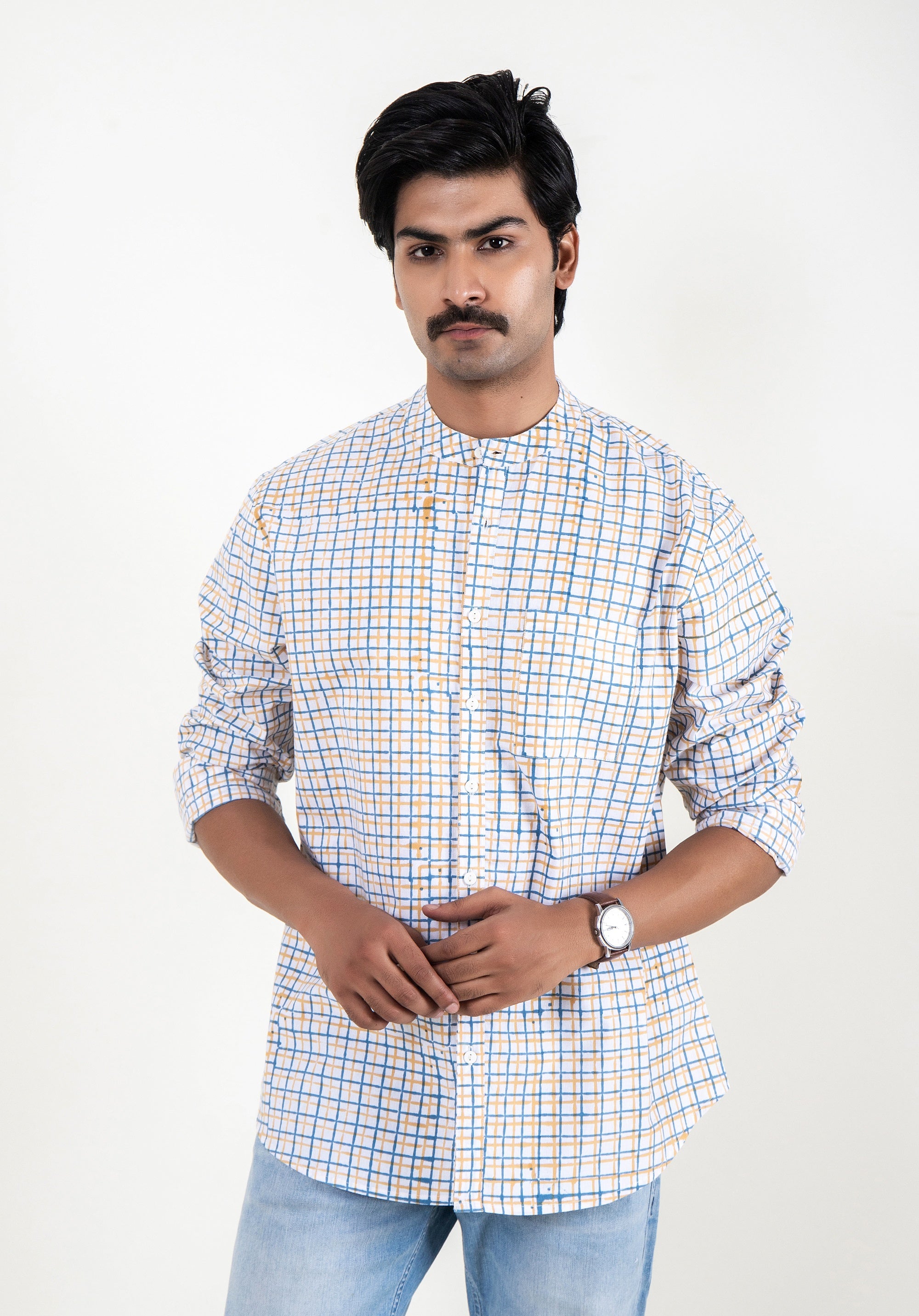 Block Printed Men's Shirt