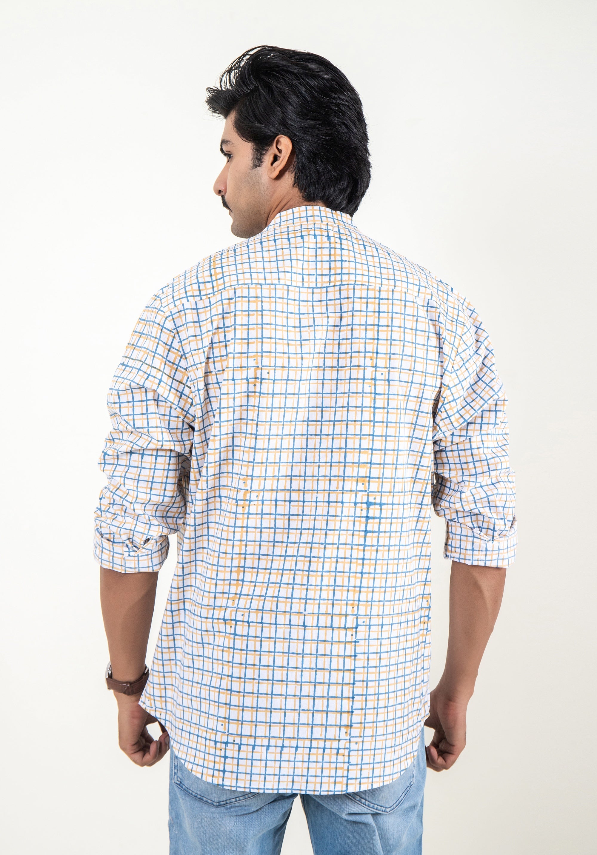 Block Printed Men's Shirt