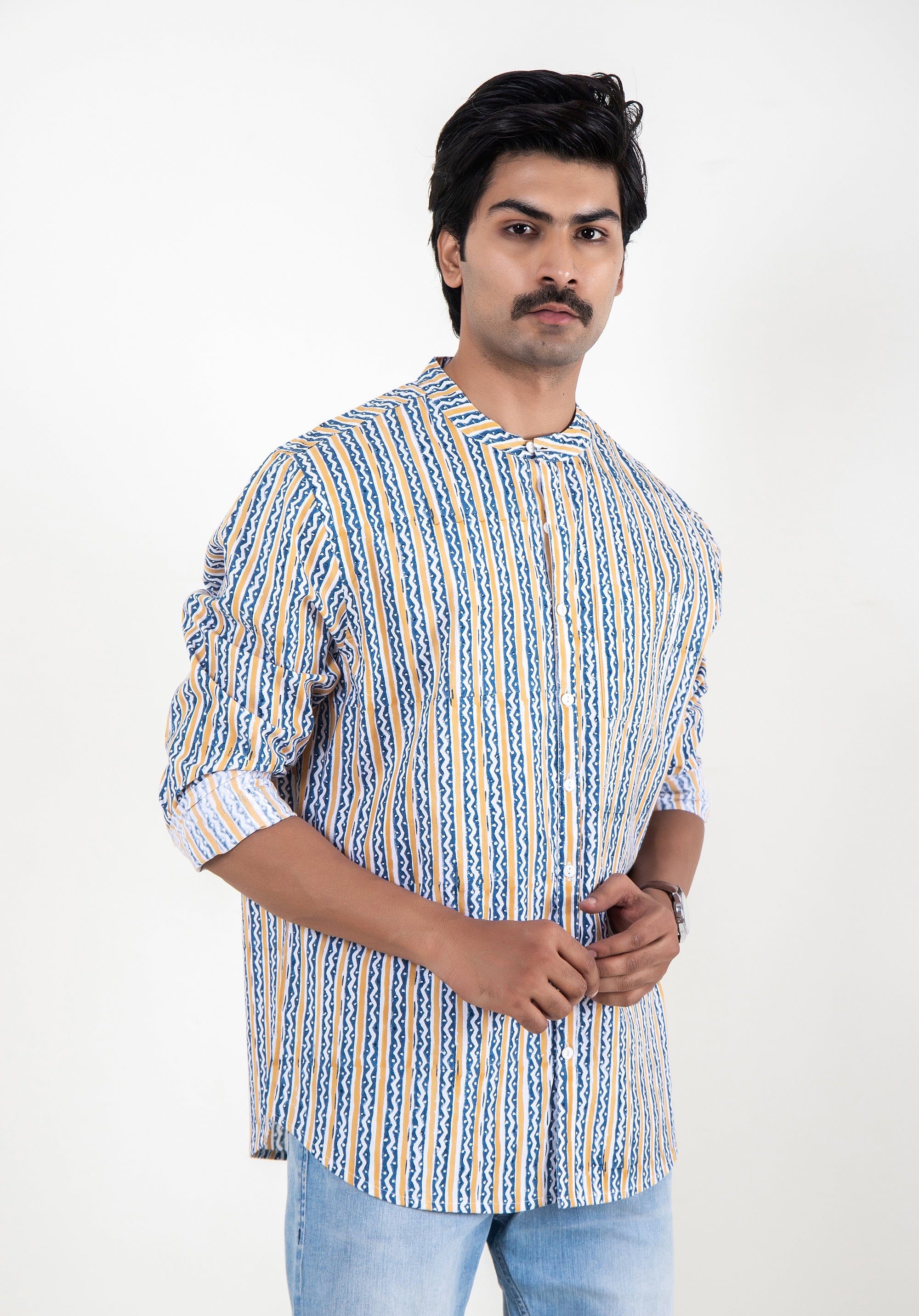 Block Printed Men's Shirt