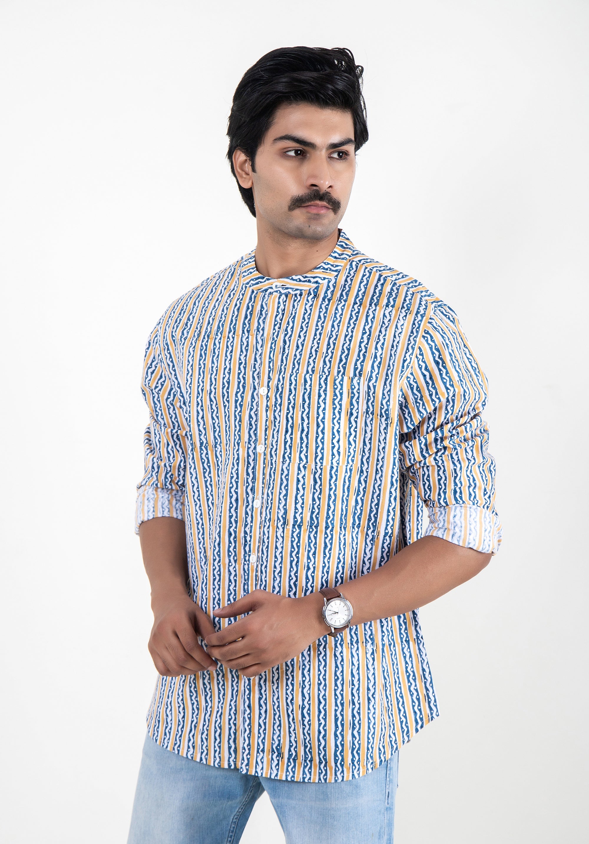 Block Printed Men's Shirt