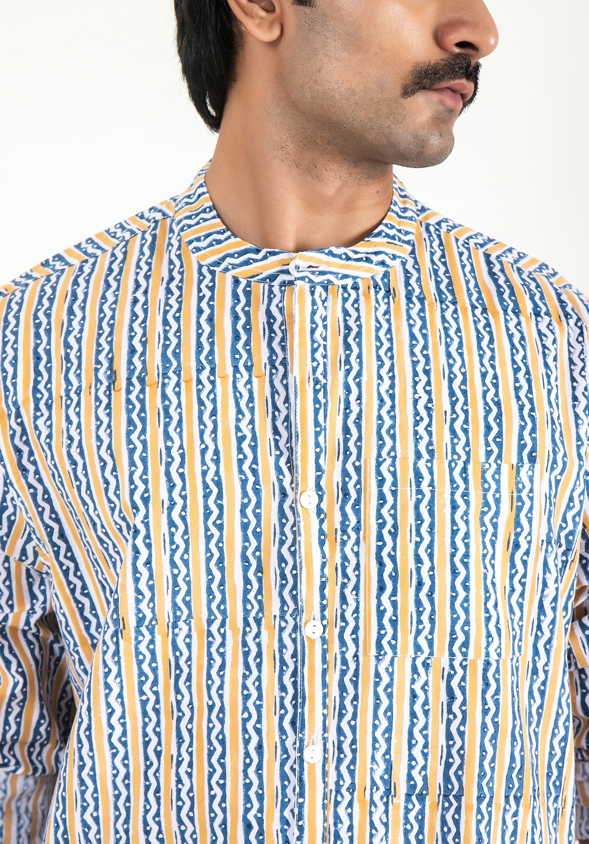 Block Printed Men's Shirt