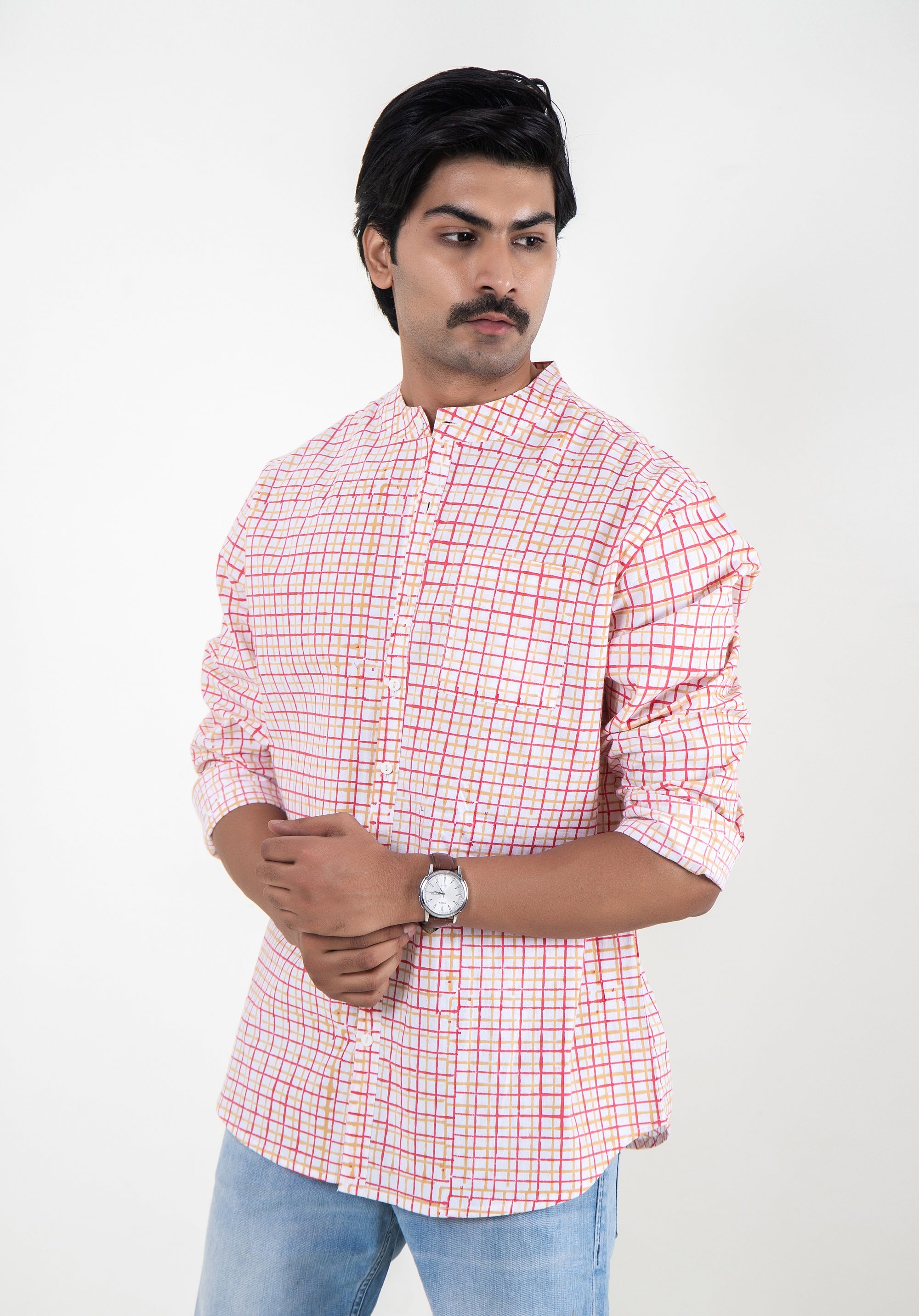 Block Printed Men's Shirt
