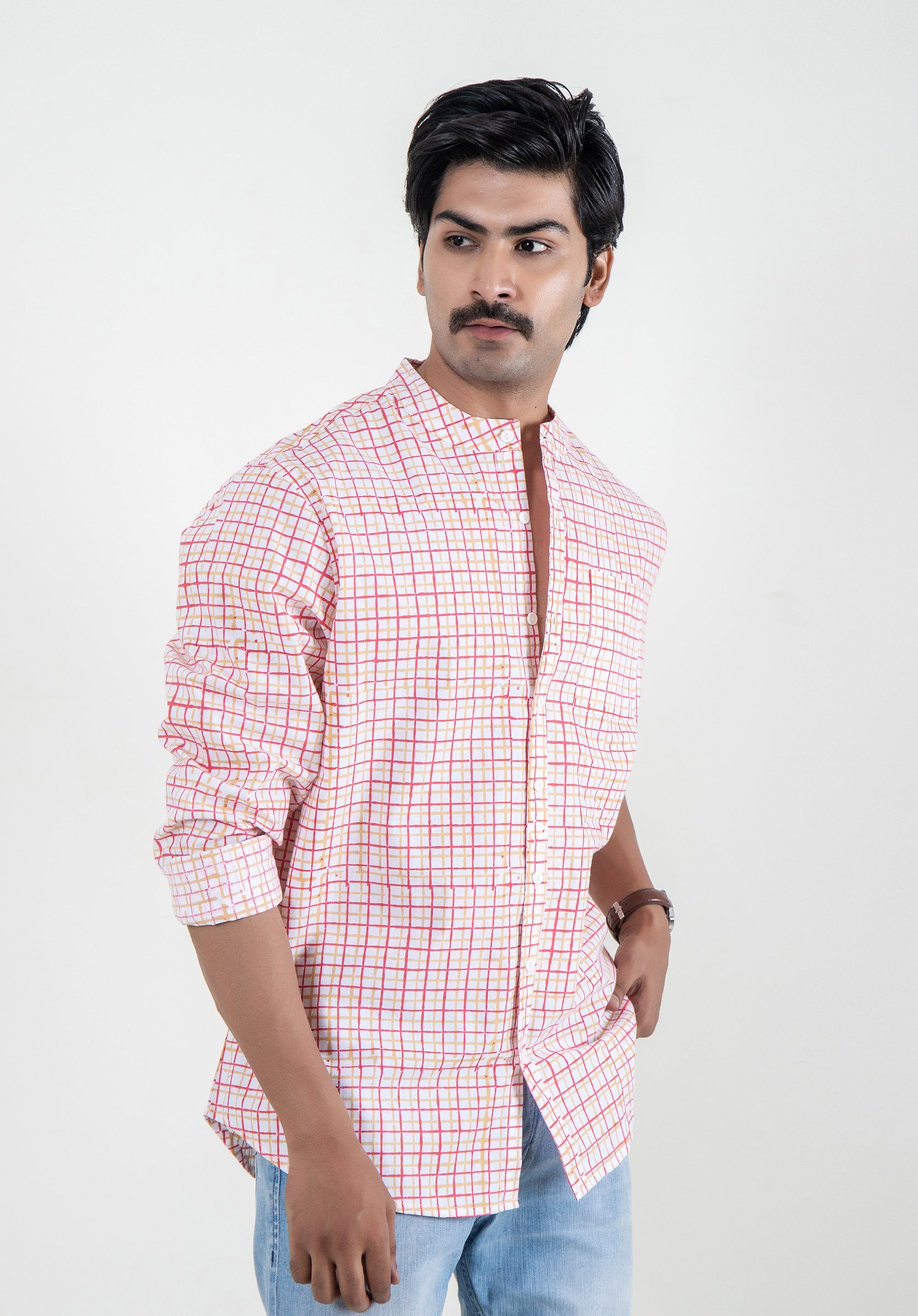 Block Printed Men's Shirt