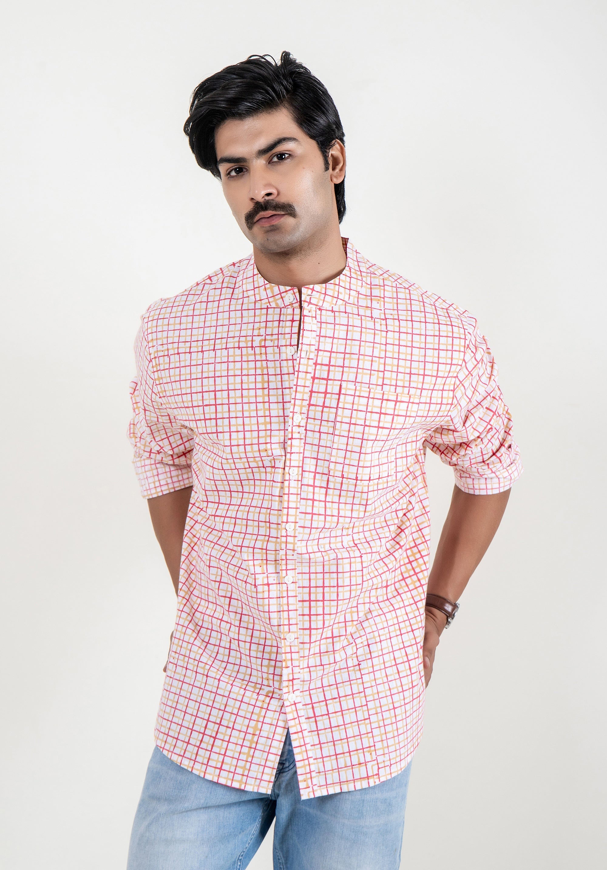 Block Printed Men's Shirt