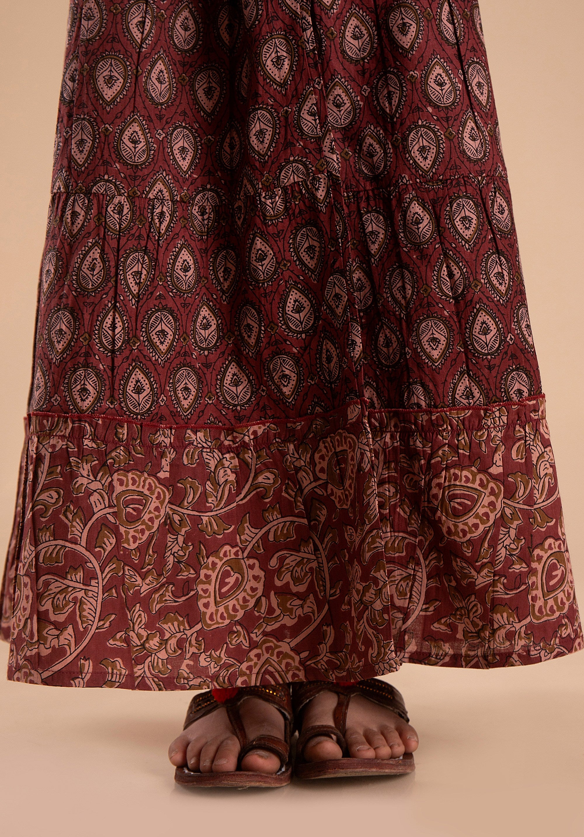 Girls Lehenga choli set Garima Maroon