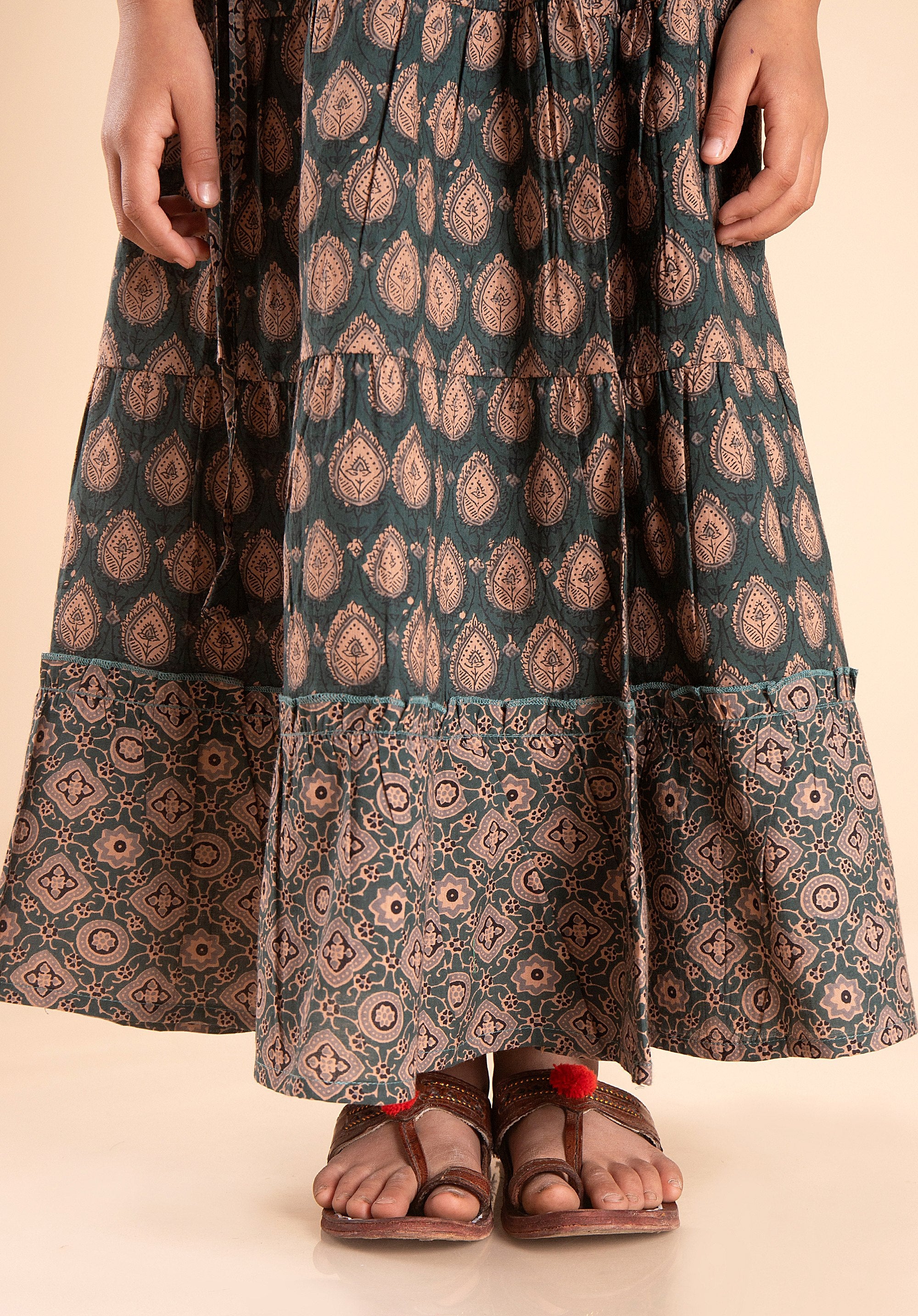 Girls Lehenga choli set Garima Green