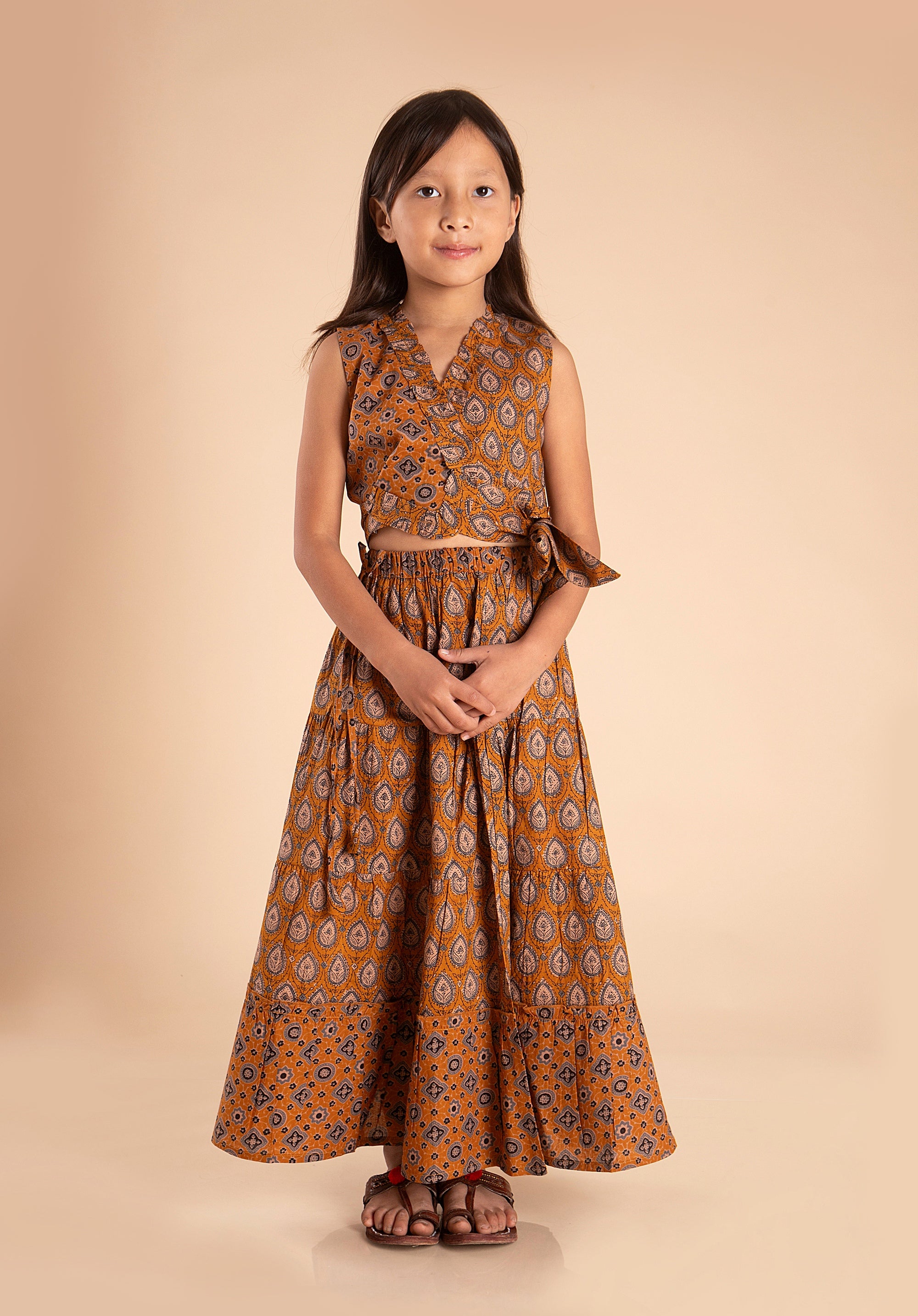 Girls Lehenga choli set Garima Yellow