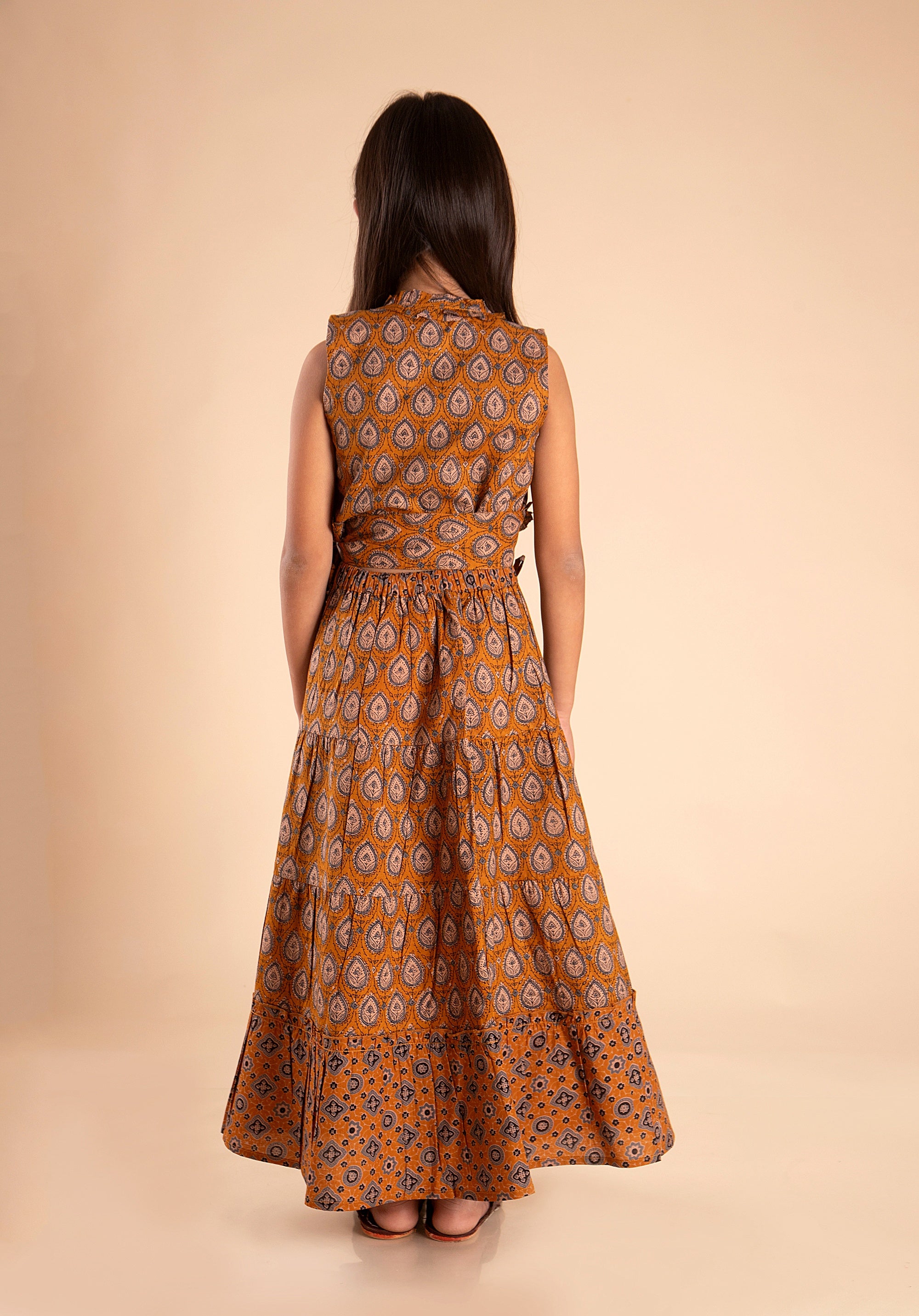 Girls Lehenga choli set Garima Yellow