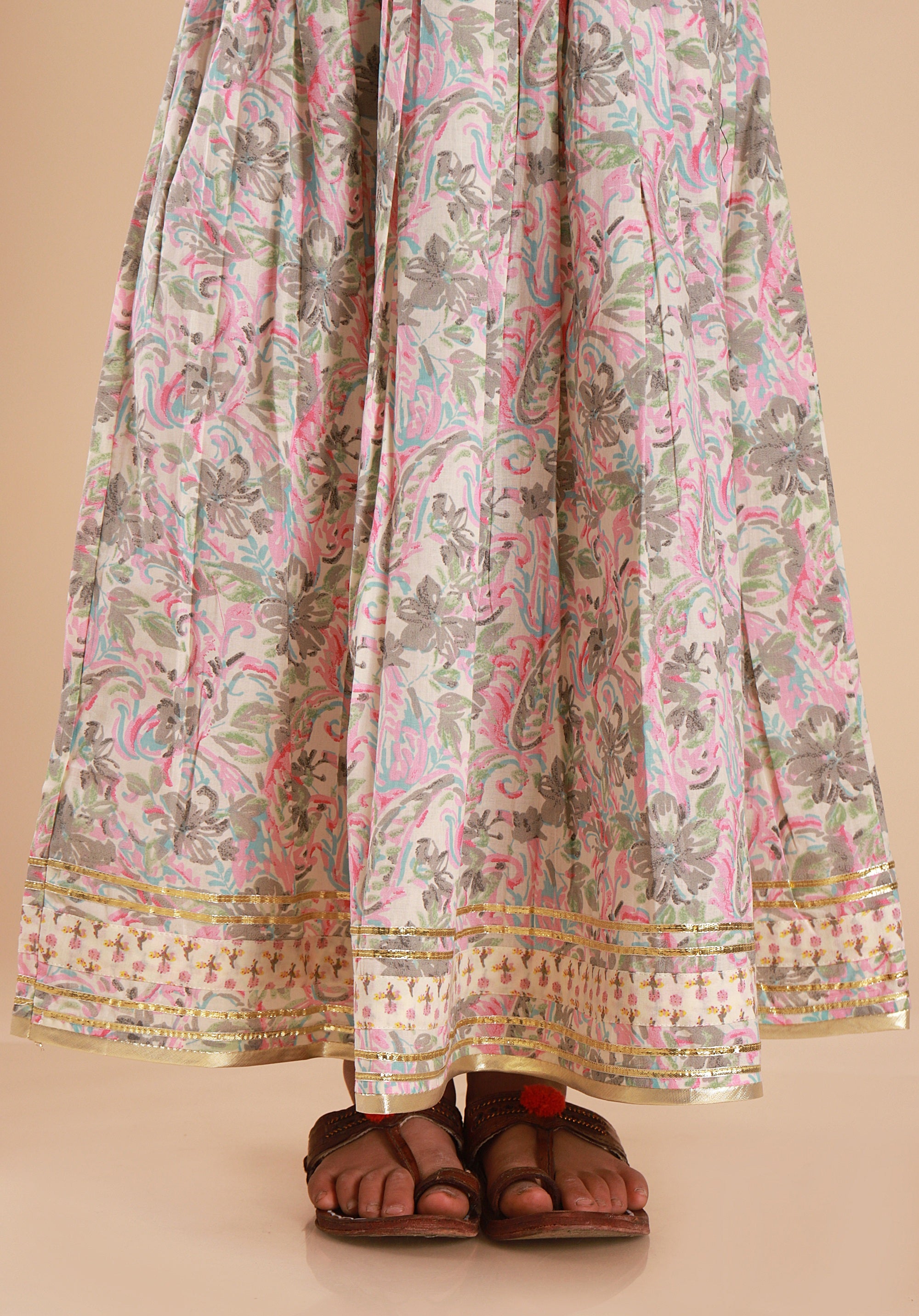 Girls Lehenga Choli Set Madhu Pink