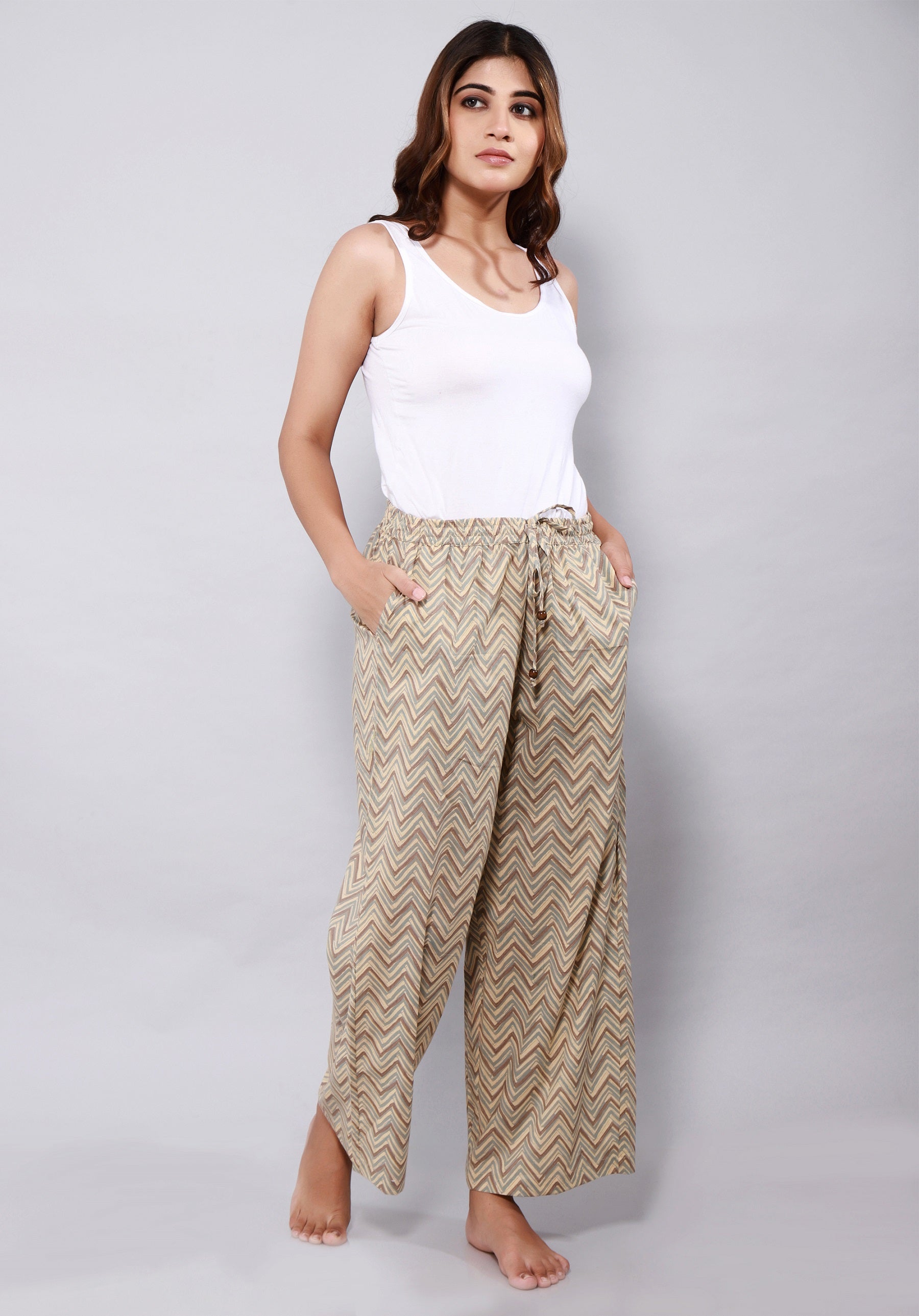 Printed women lounge pants