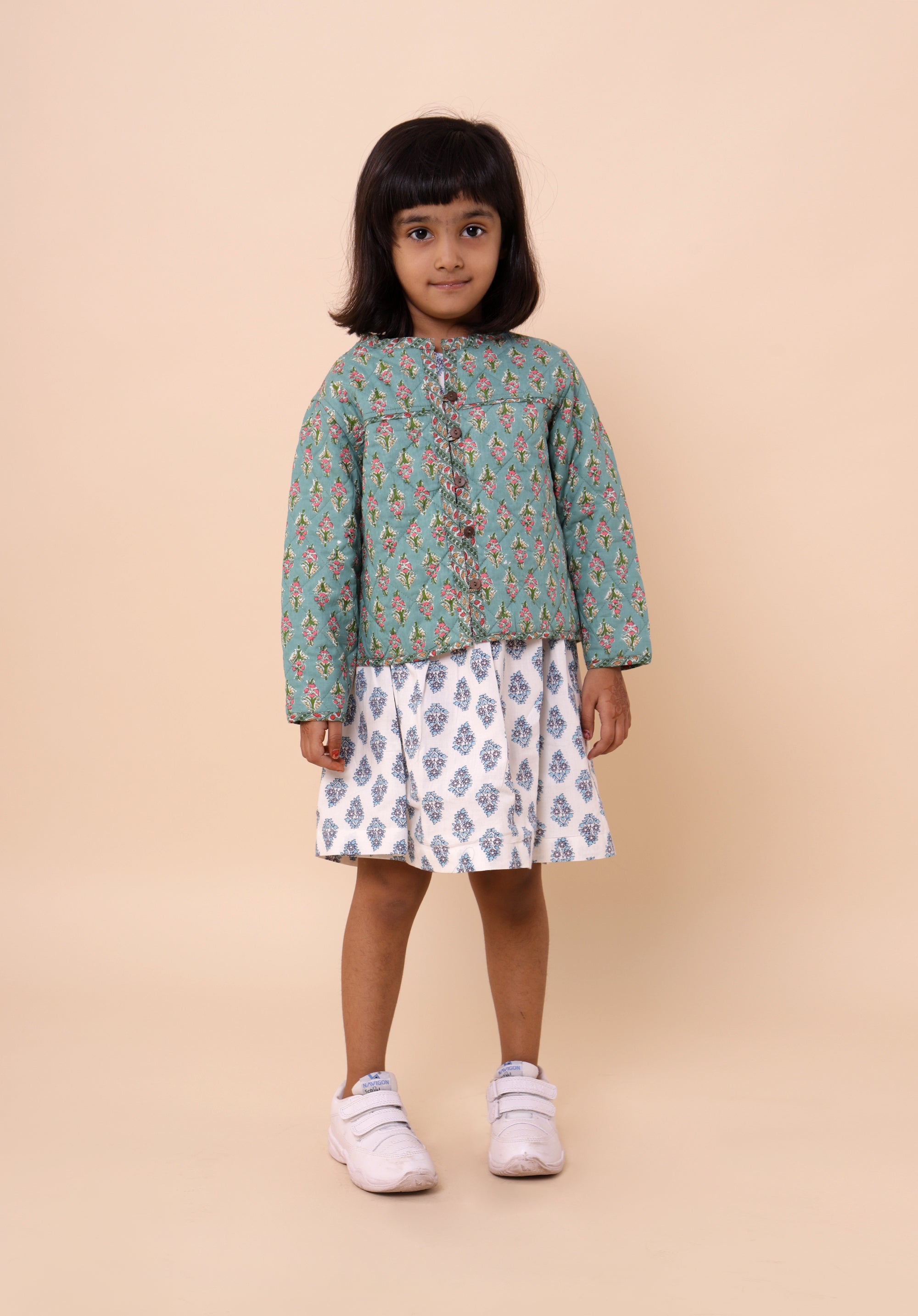 Quilted Reversible Jacket Green Buti