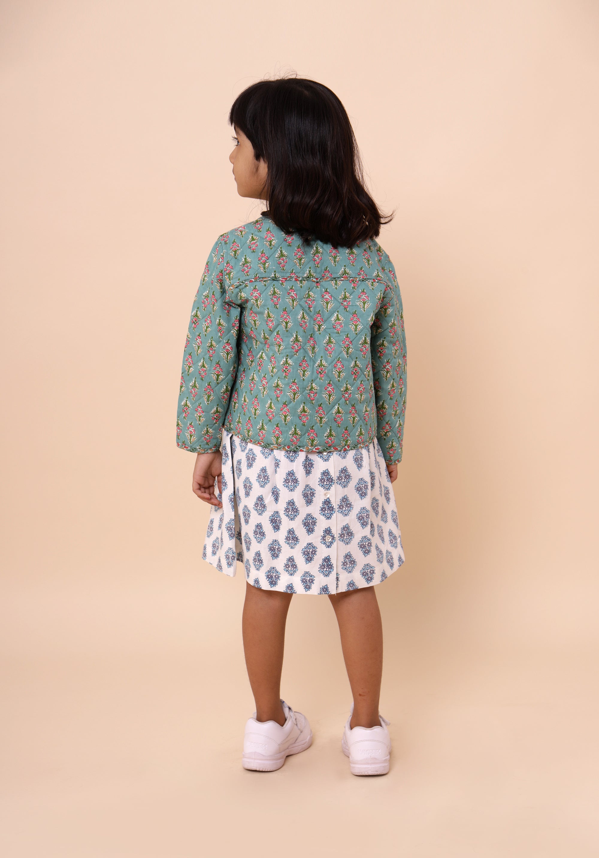 Quilted Reversible Jacket Green Buti