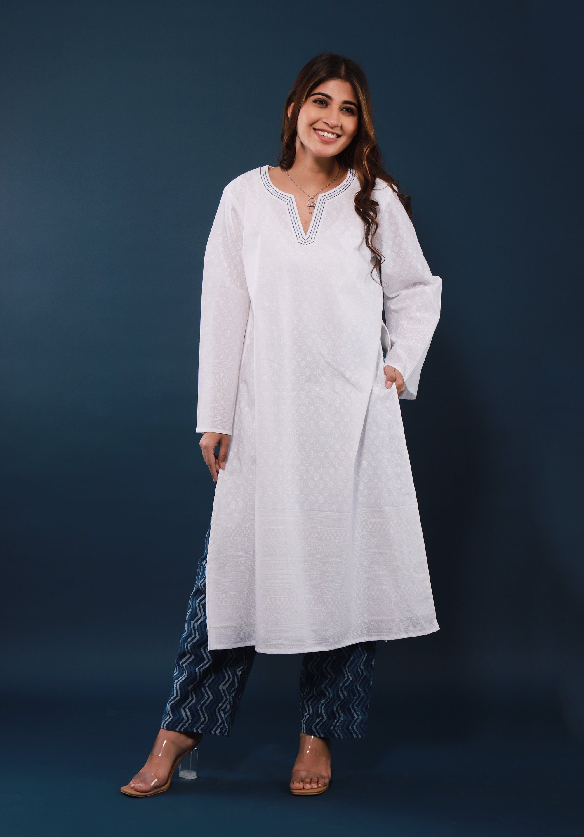 Women Block Printed Kurta Deepika
