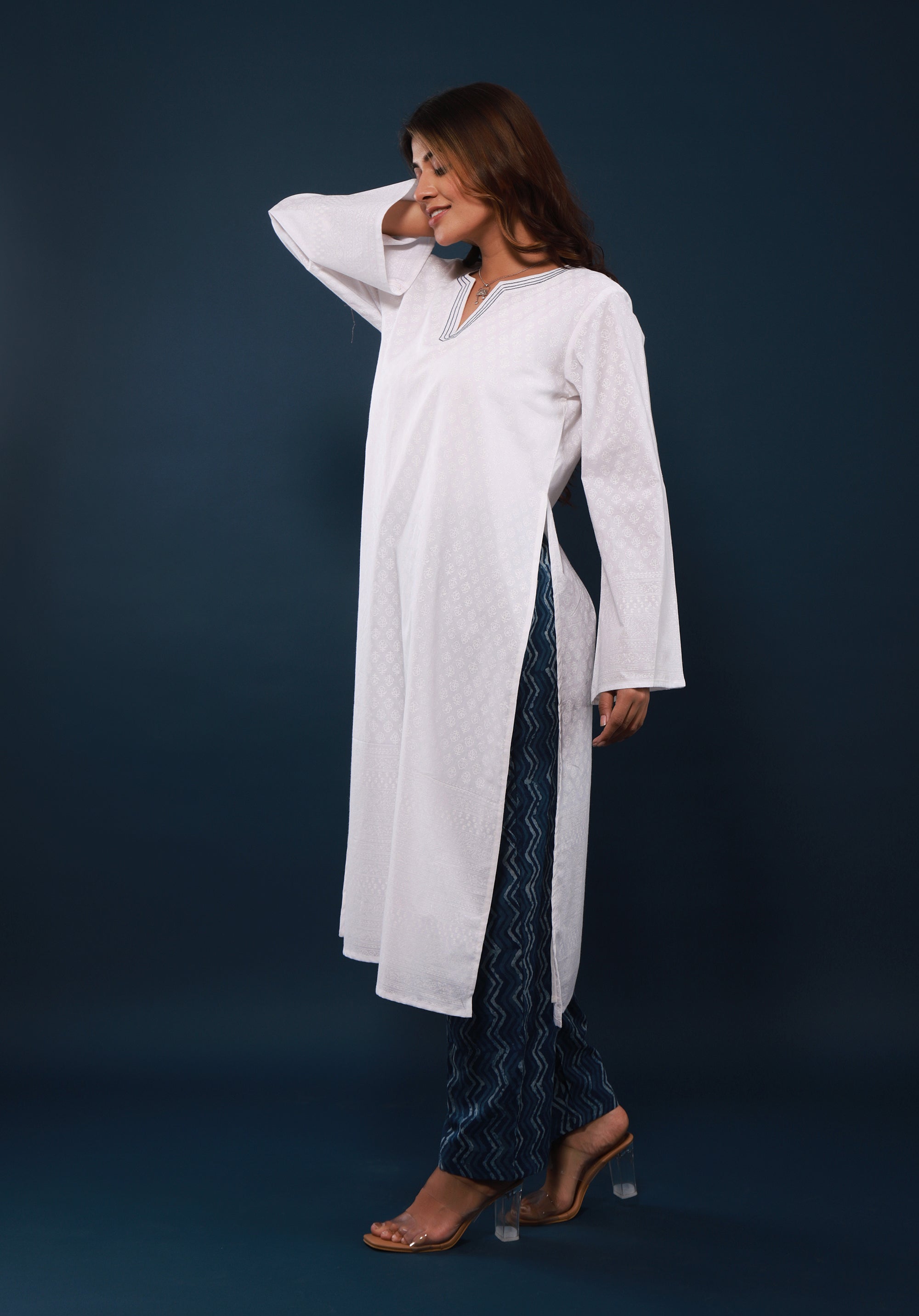 Women Block Printed Kurta Deepika