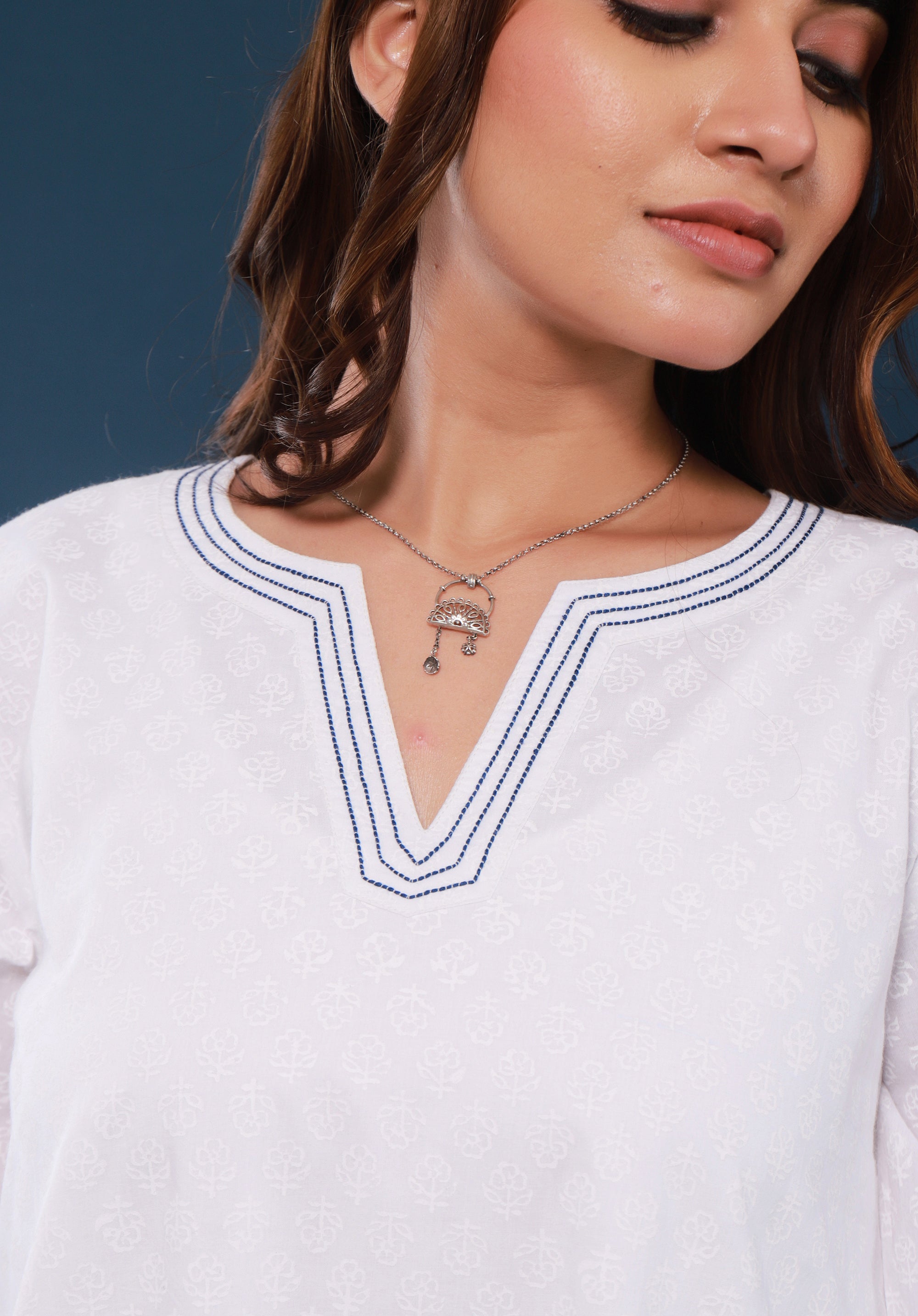 Women Block Printed Kurta Deepika