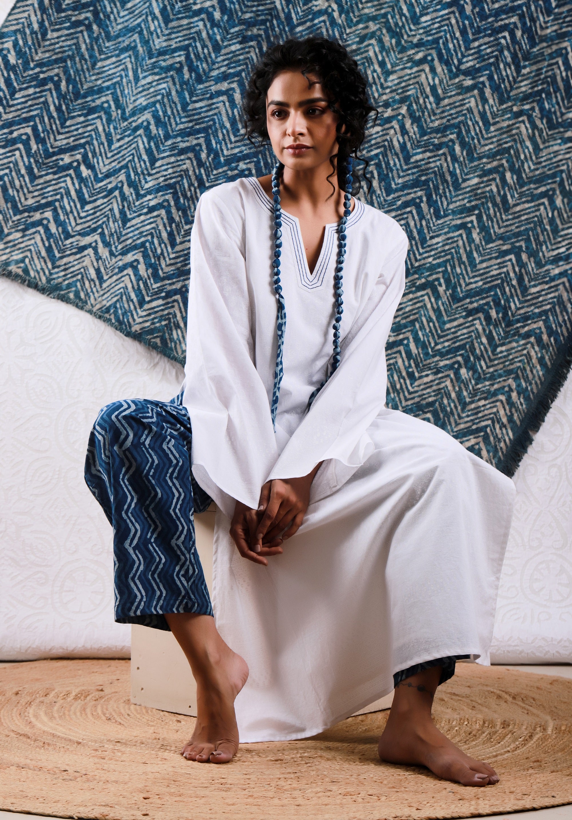 Women Block Printed Kurta Deepika