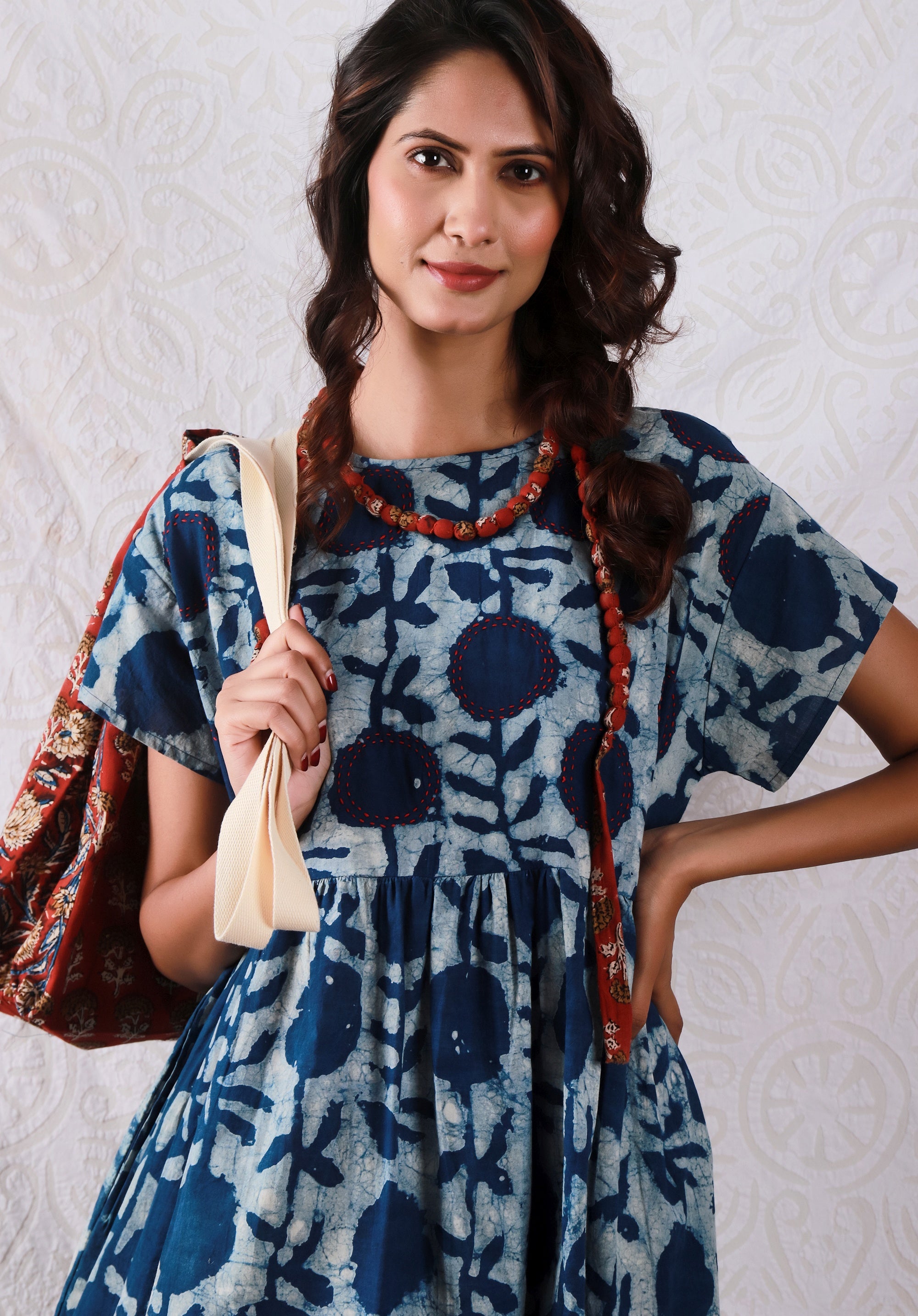 Women Block printed dress Sayani
