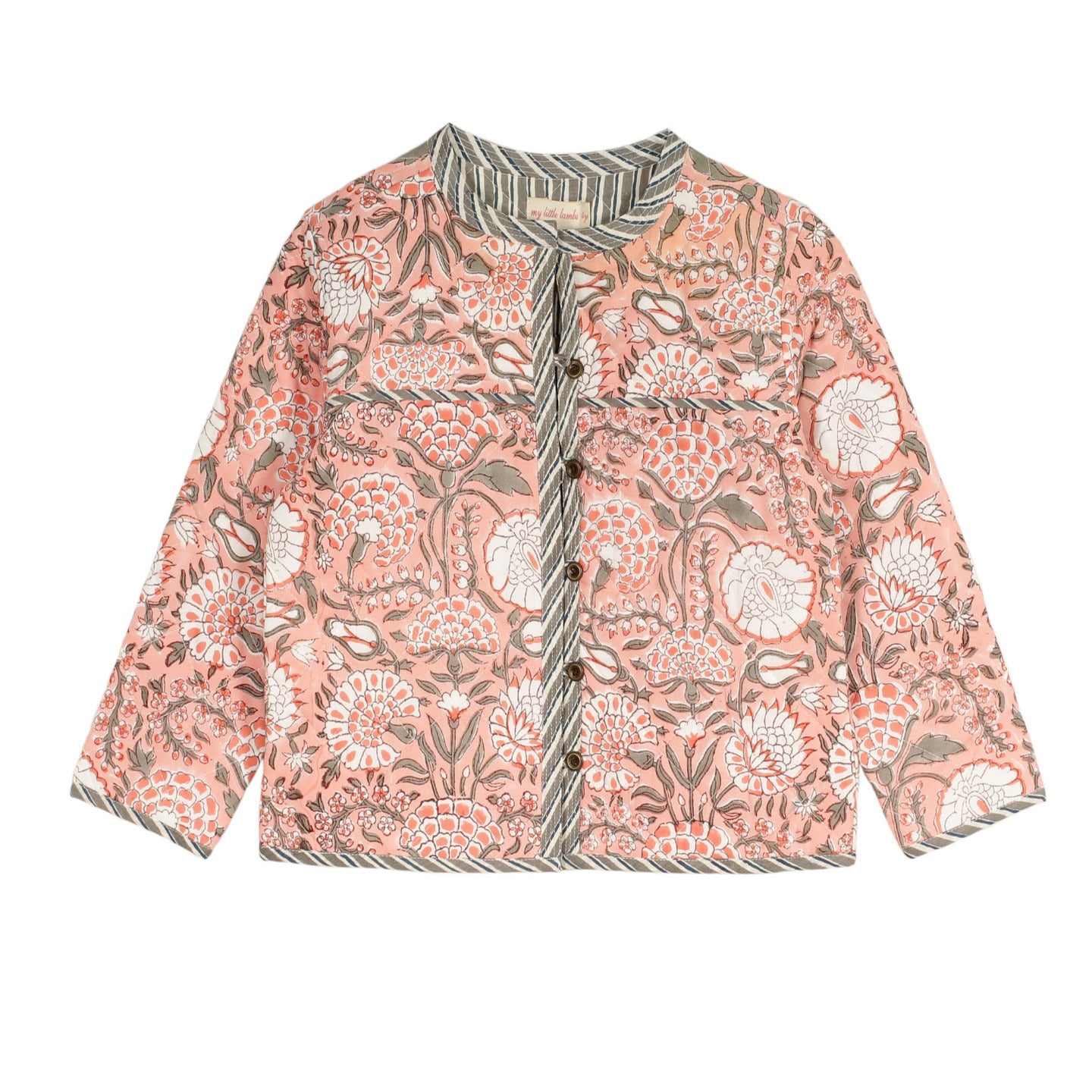 Quilted Reversible Jacket Peach
