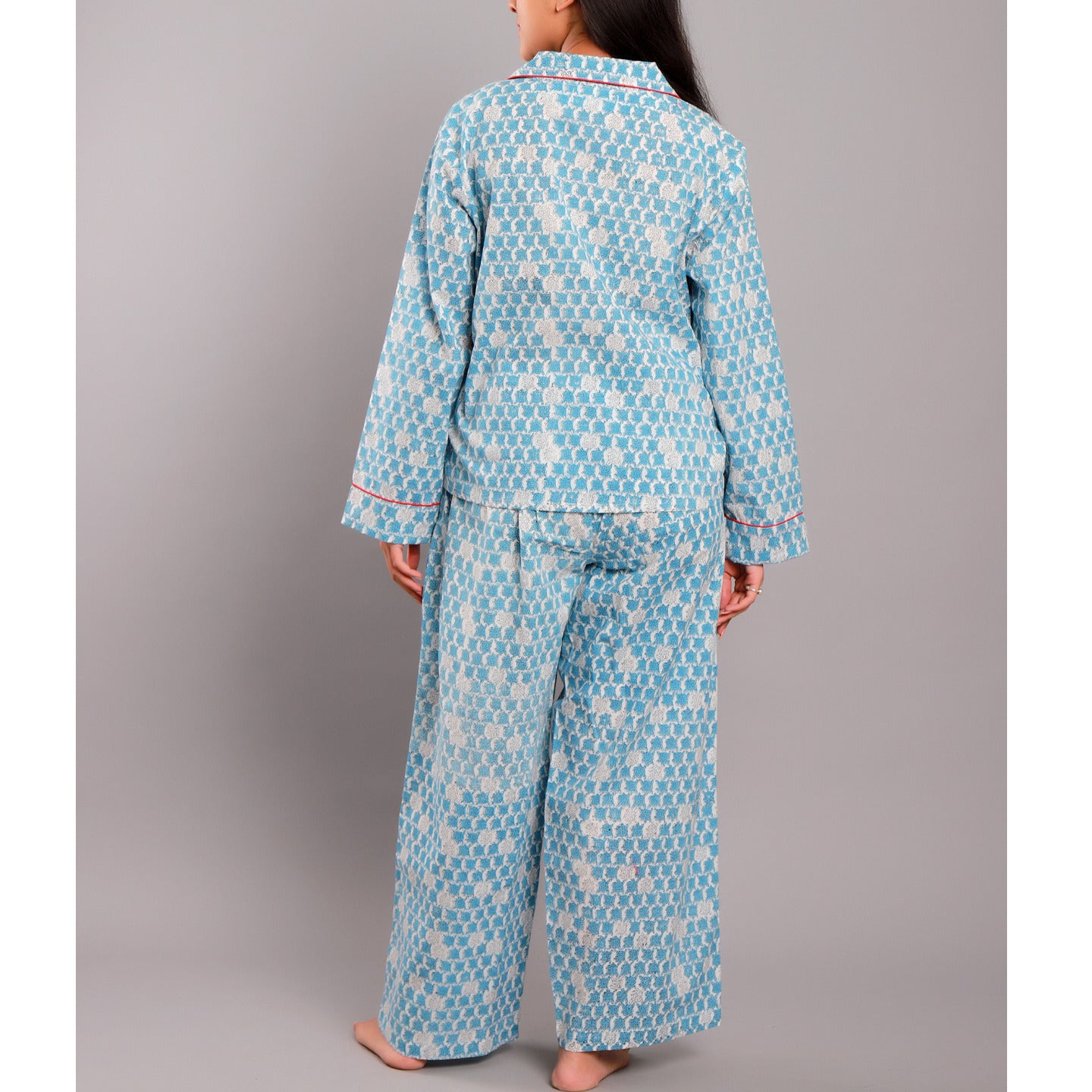 Tortoise Night Suit PJ Set Blue