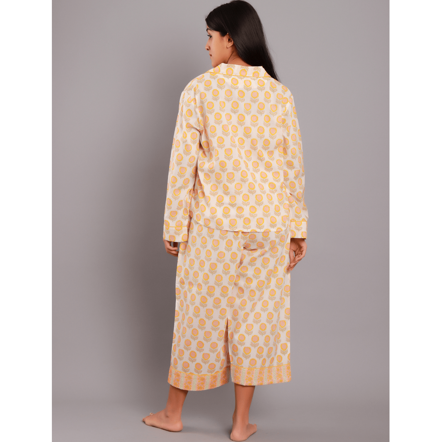 Women Night Suit Sunflower