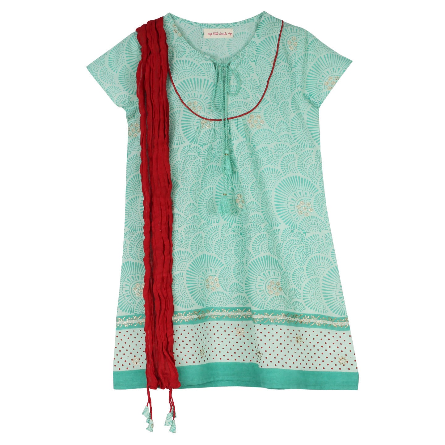 Kurta with Dupatta Sheena Mint Green