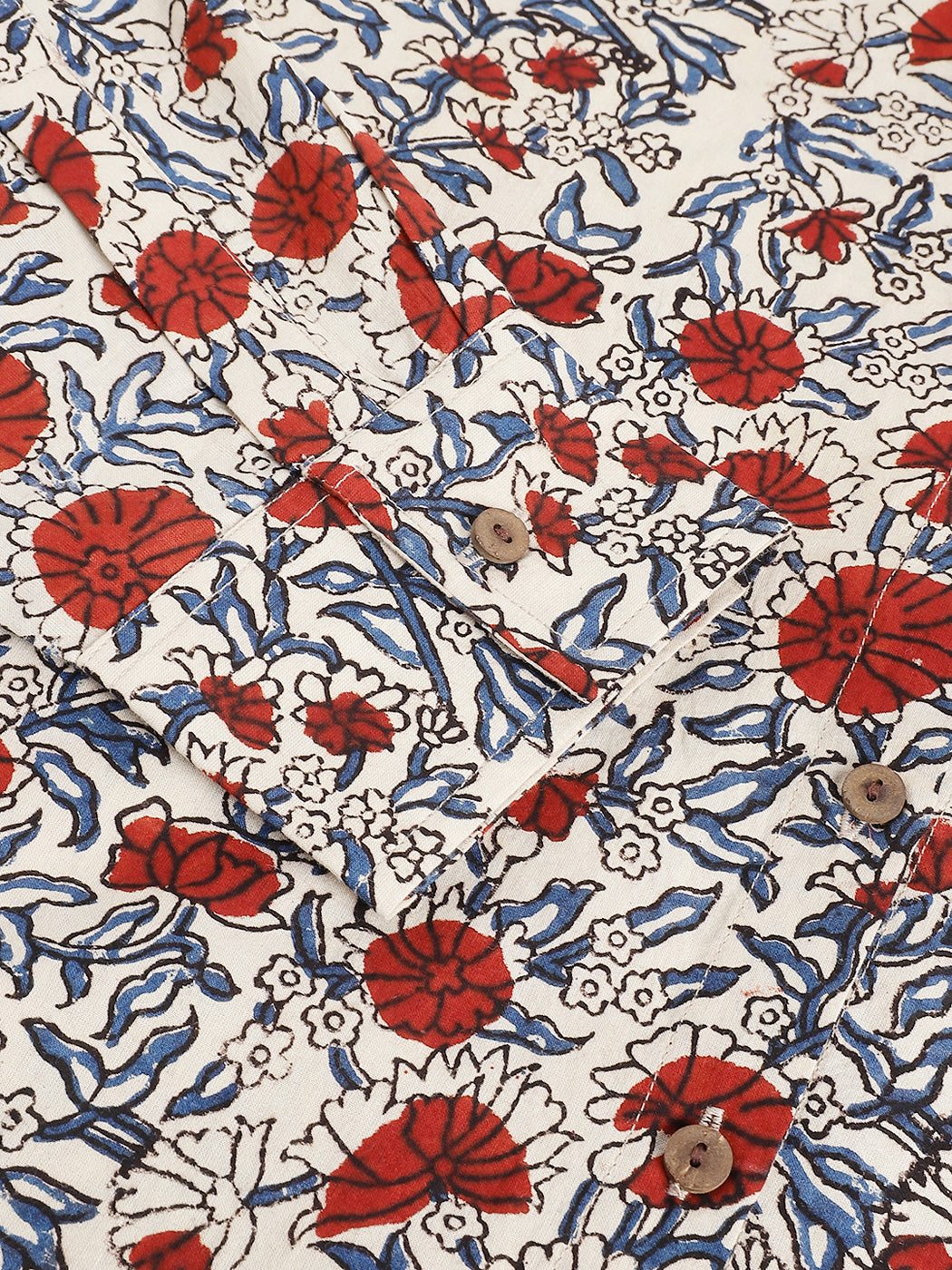 Women Block printed Piyu Oversized shirt daisy