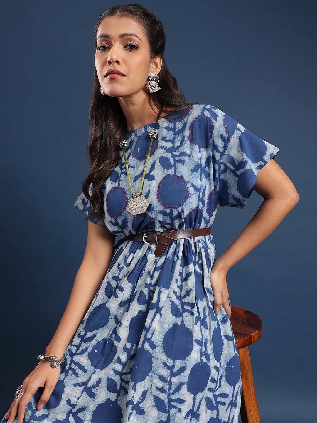 Women Block printed dress Sayani