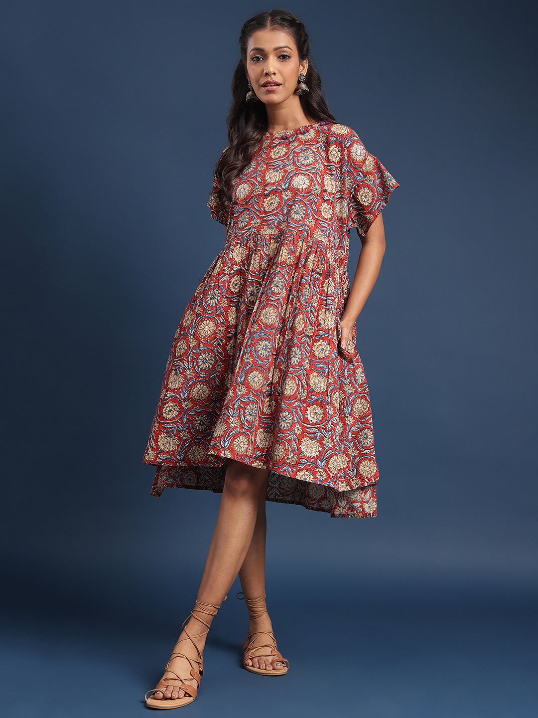 Women Block printed dress Sayani