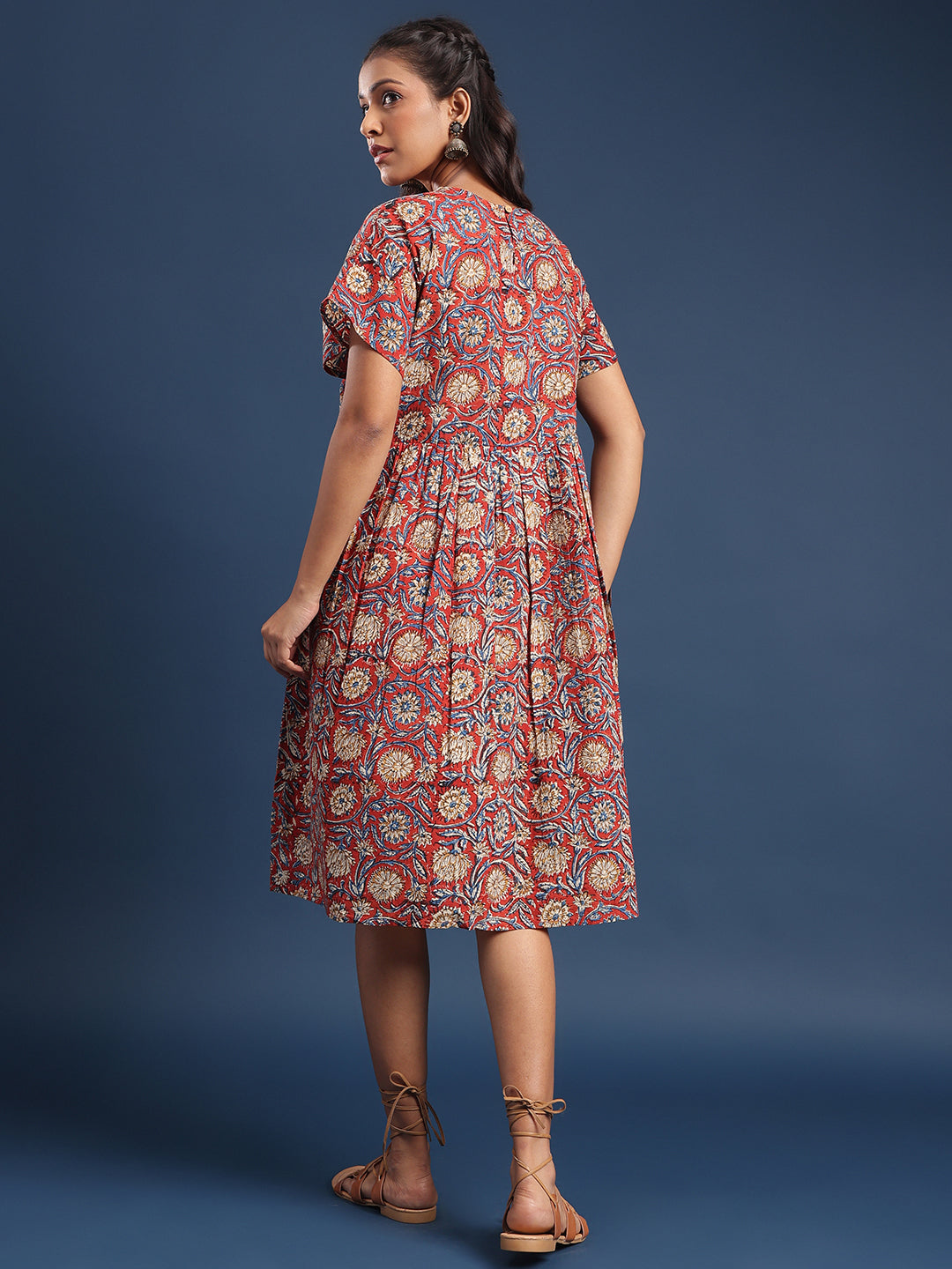 Women Block printed dress Sayani