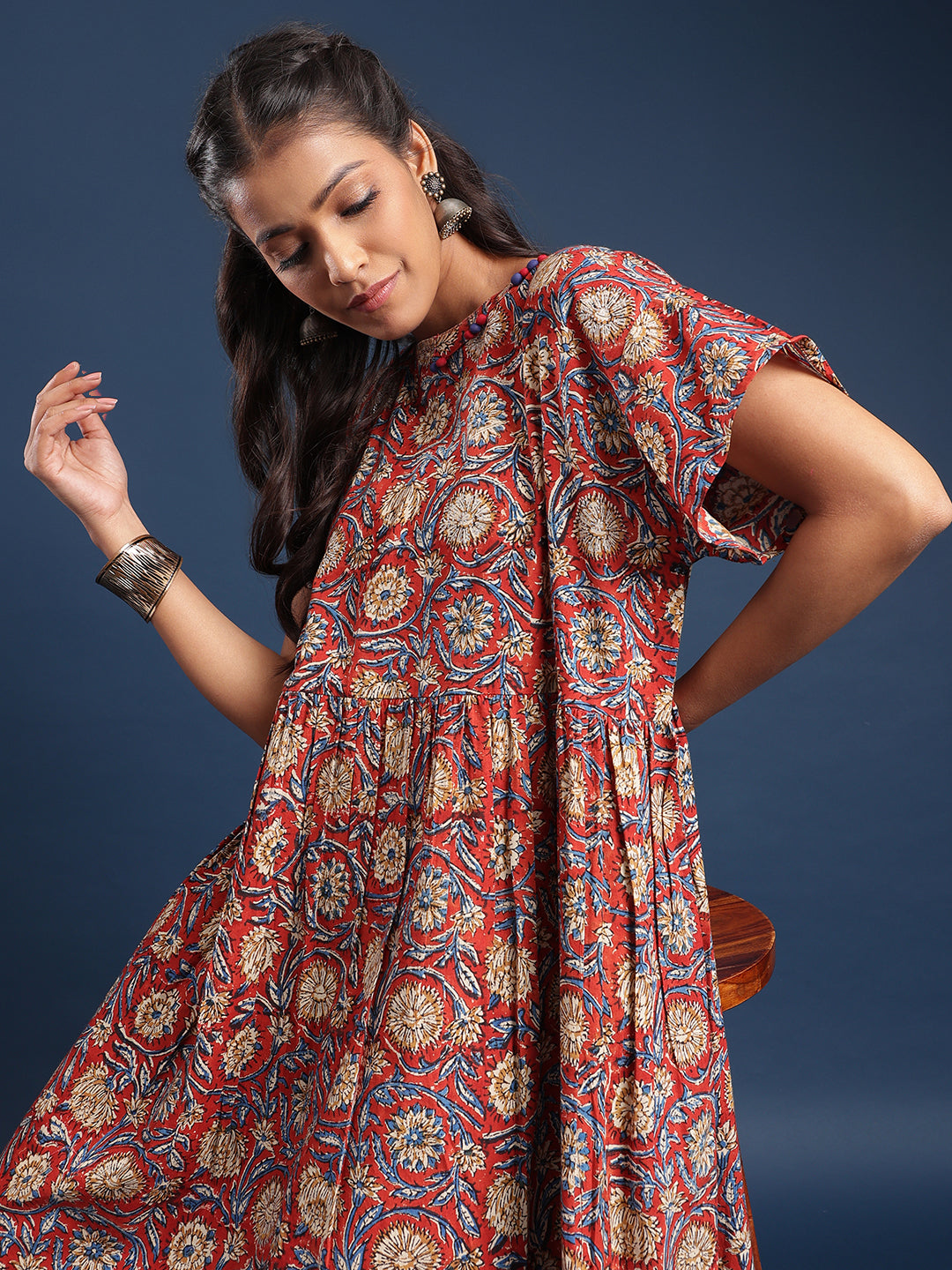Women Block printed dress Sayani