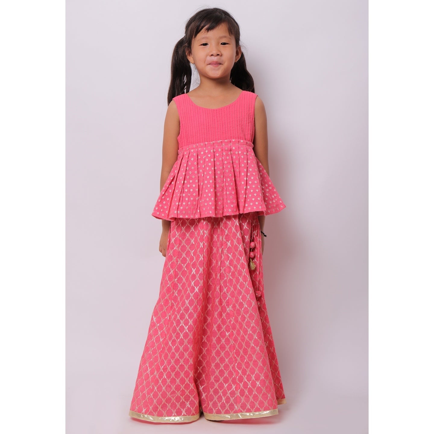 Banarasi Simone Lehenga choli Pink