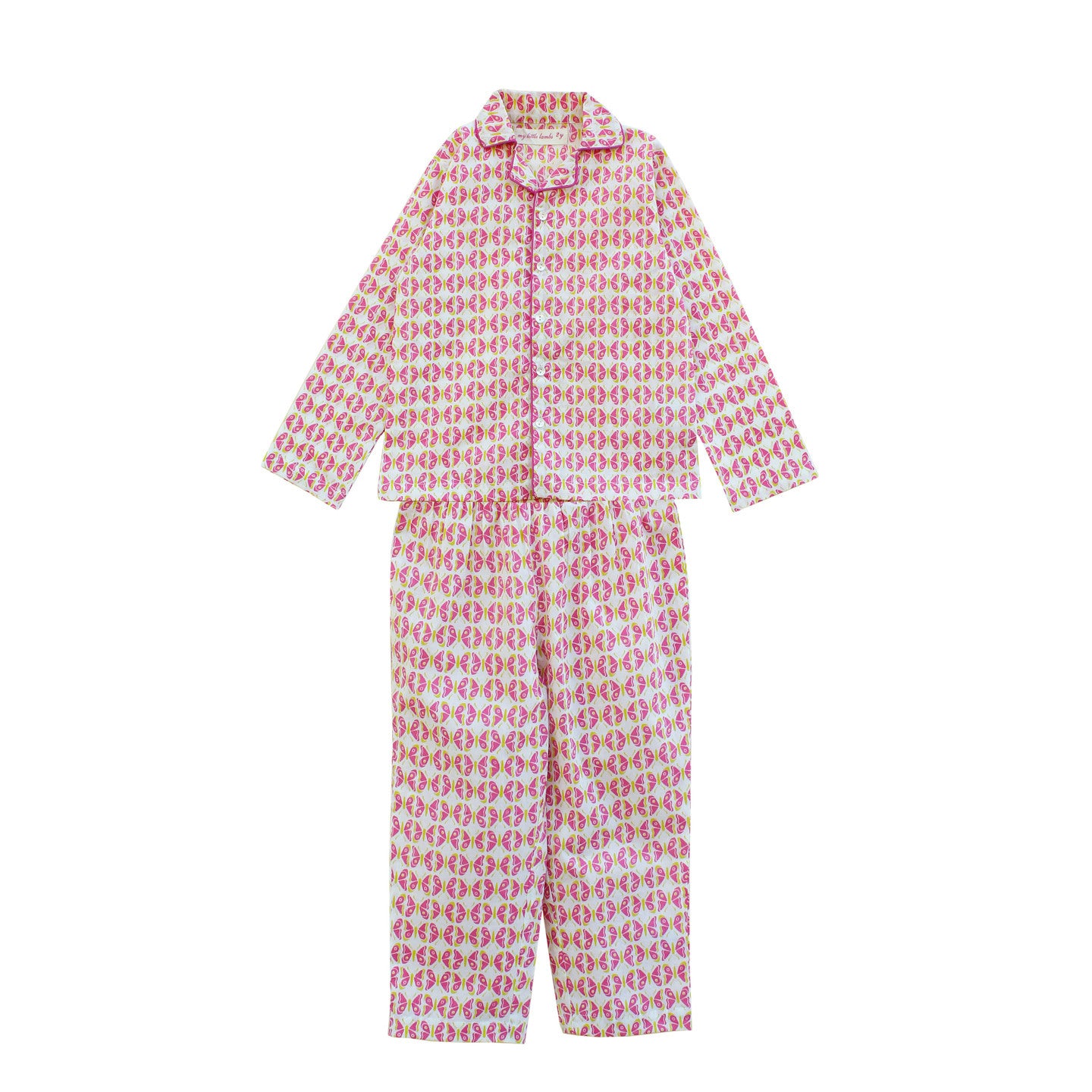 Printed Girl's Night Suit set Butterfly Print