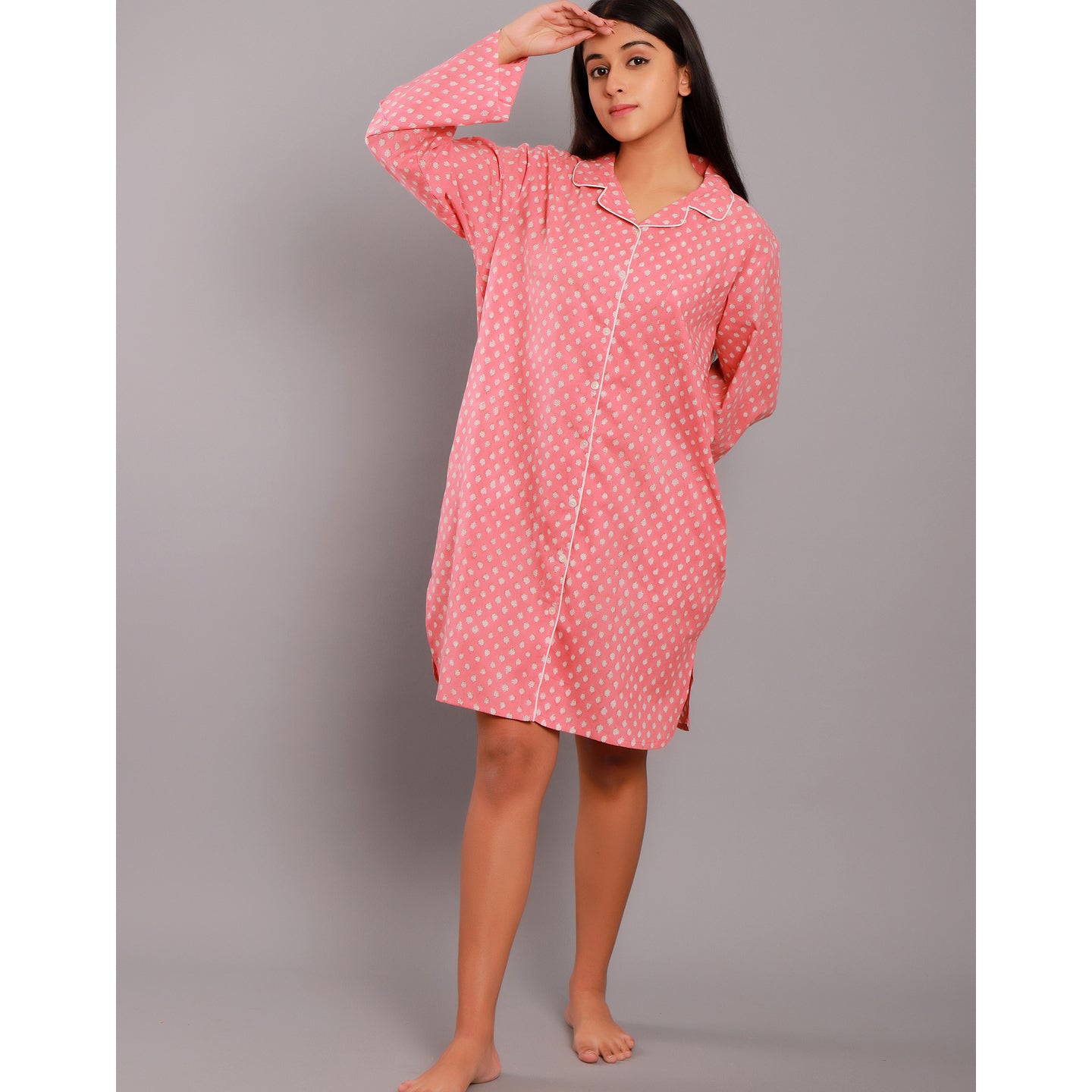 Nora Night Shirt Coral