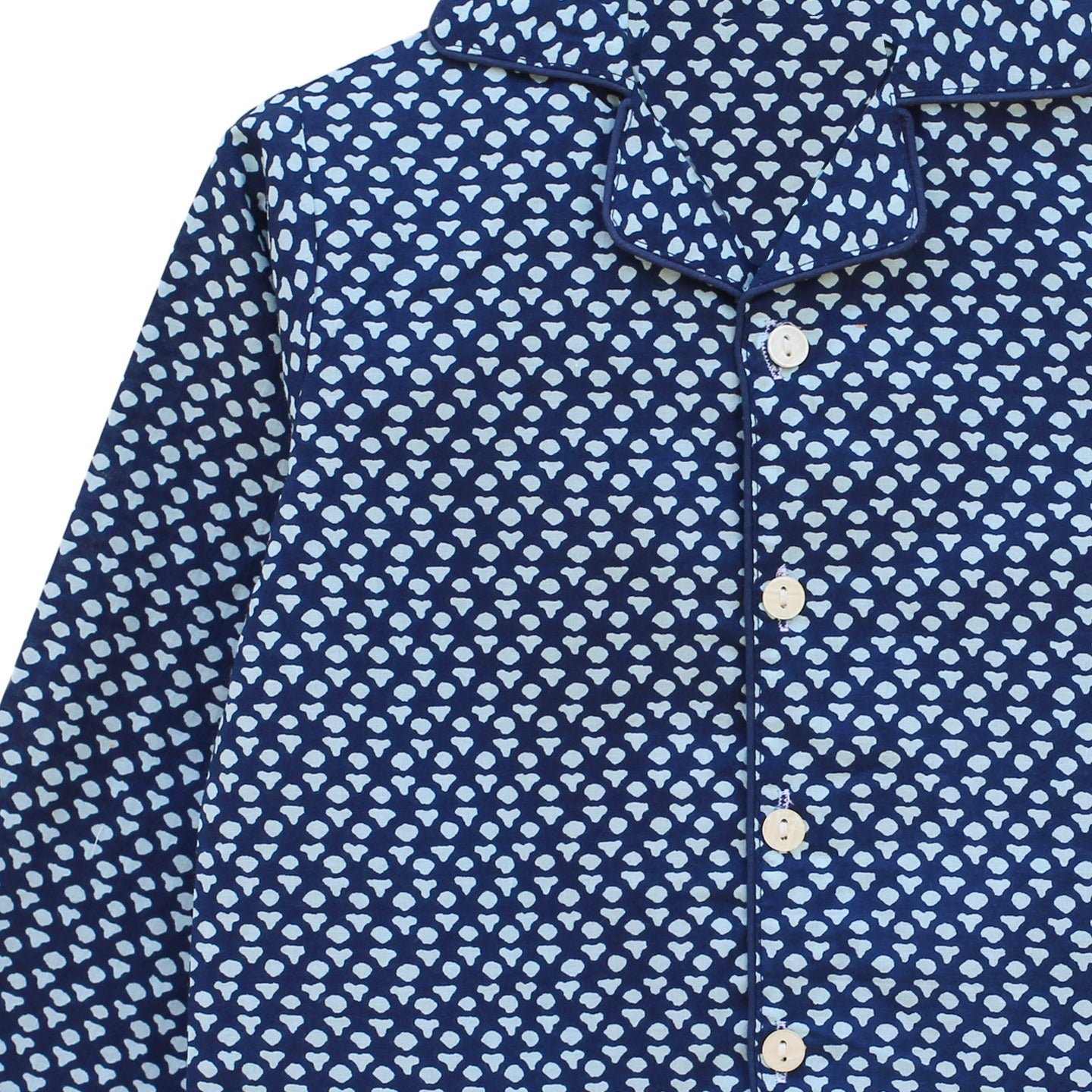 Printed Unisex Night Suit Buti Blue