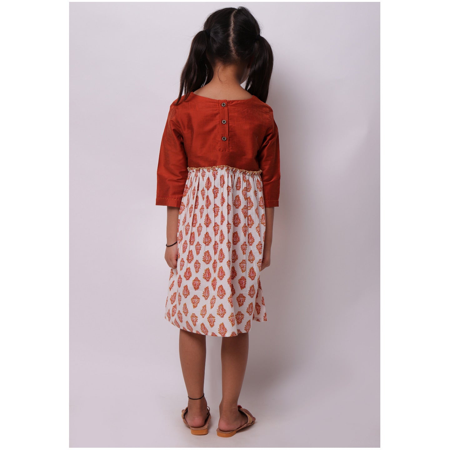 Silvia Dress Rust Red Buti
