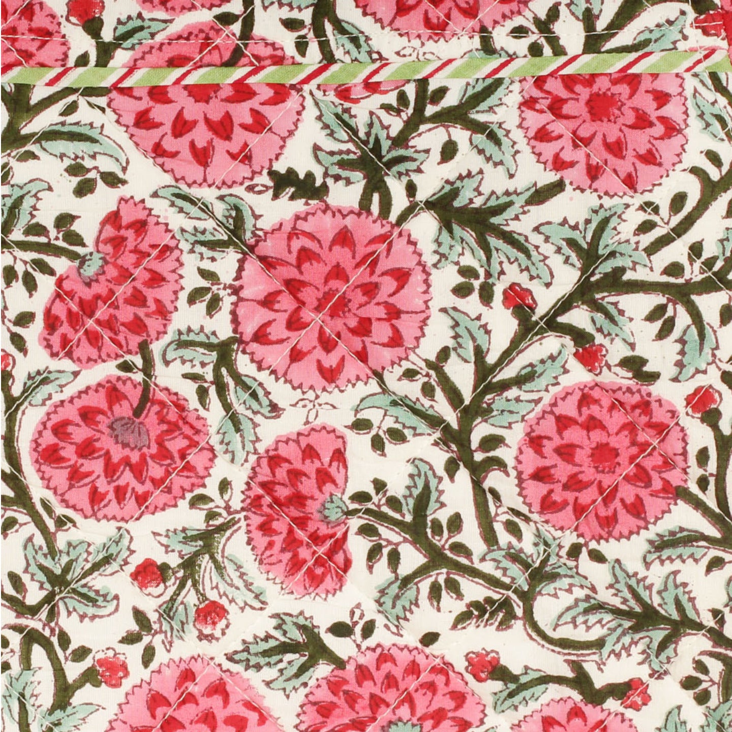 Quilted Reversible Jacket Pink Poppy