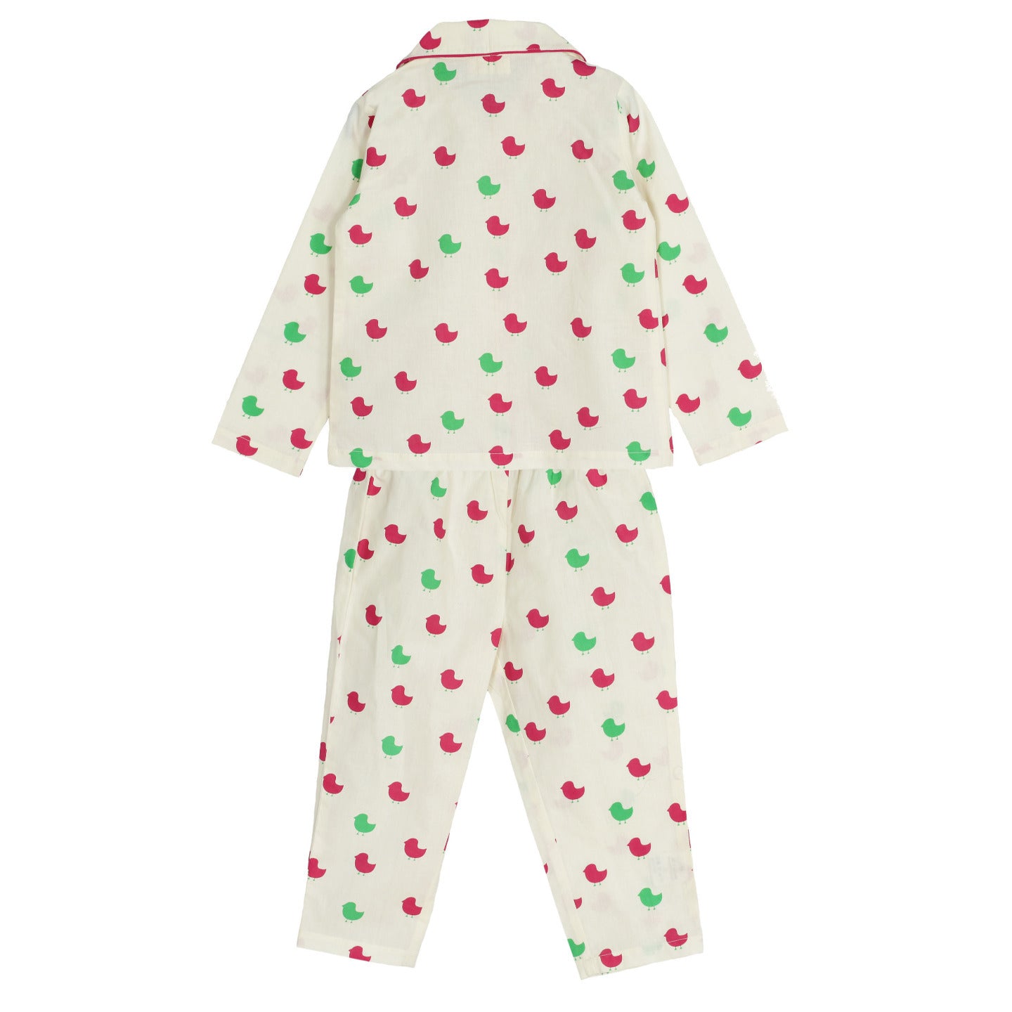 Printed Unisex Night Suit Lucy Beige